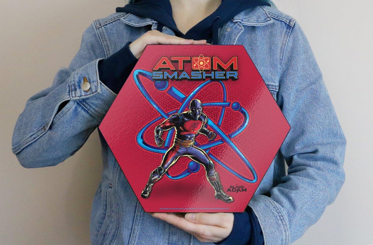 Black Adam (Atom Smasher) KNEXAGON® Wood Print WPHEX5595
