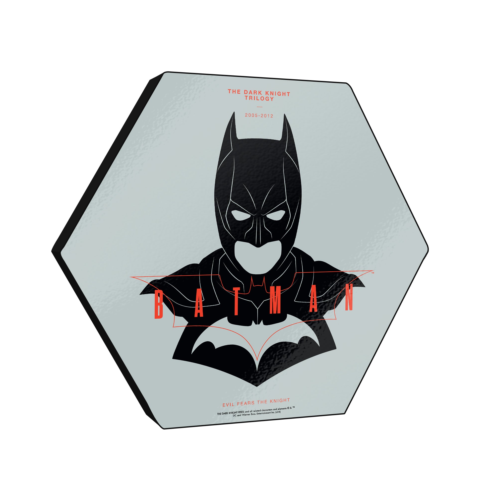 Batman 85th Anniversary (Batman The Dark Knight Trilogy) KNEXAGON Wood Print WPHEX5660