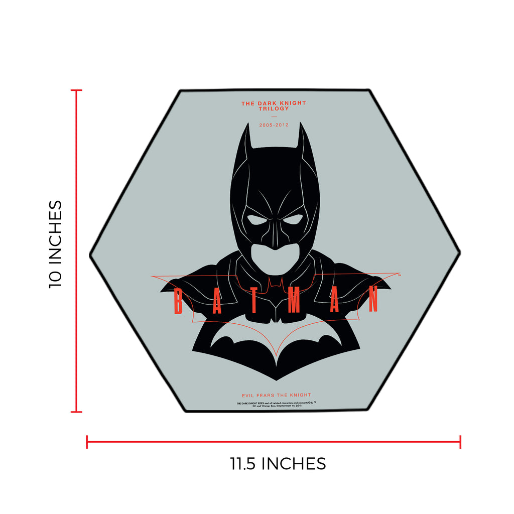 Batman 85th Anniversary (Batman The Dark Knight Trilogy) KNEXAGON Wood Print WPHEX5660