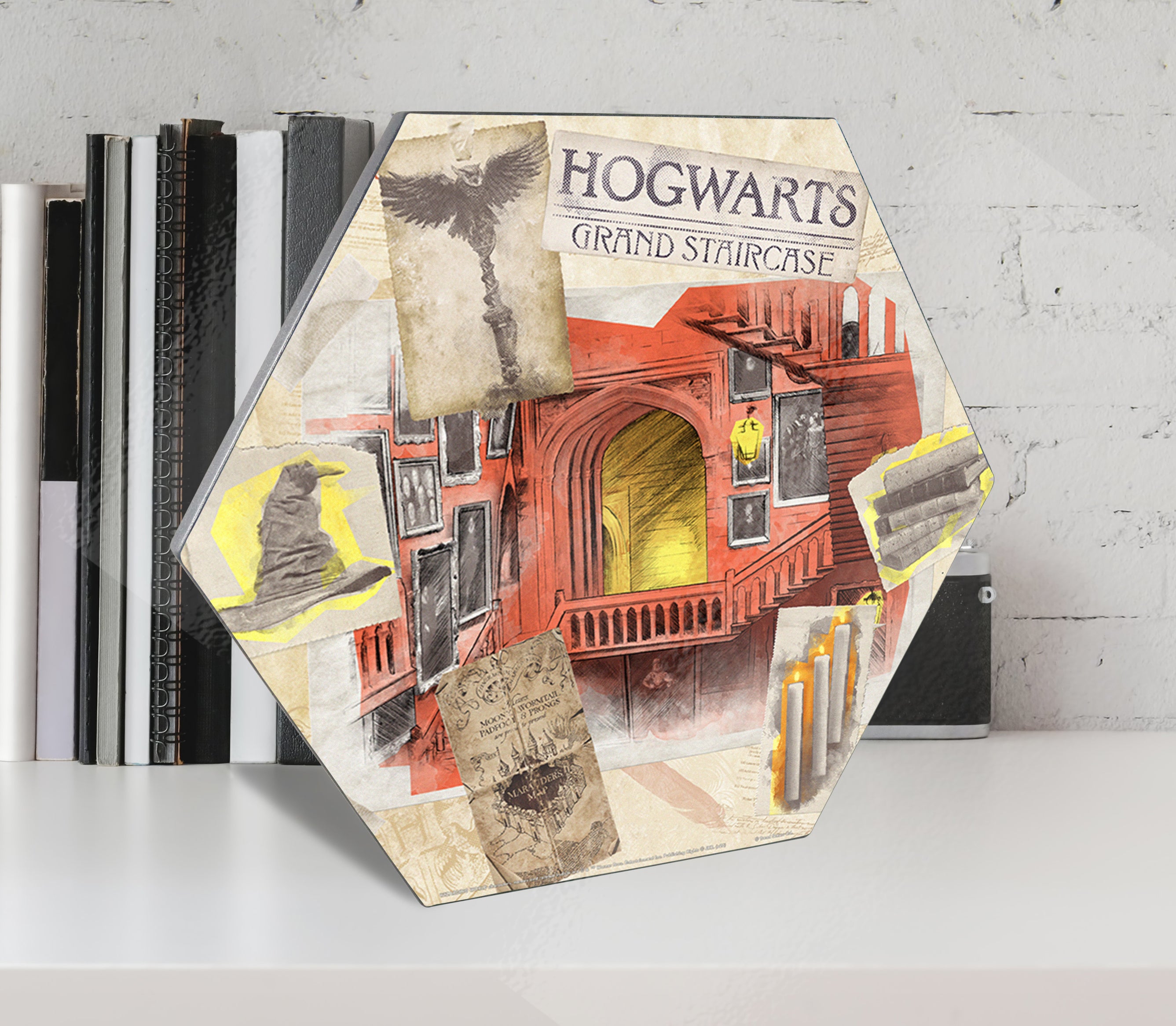 Harry Potter (Hogwarts Grand Staircase) KNEXAGON® Wood Print WPHEX5688HPPL
