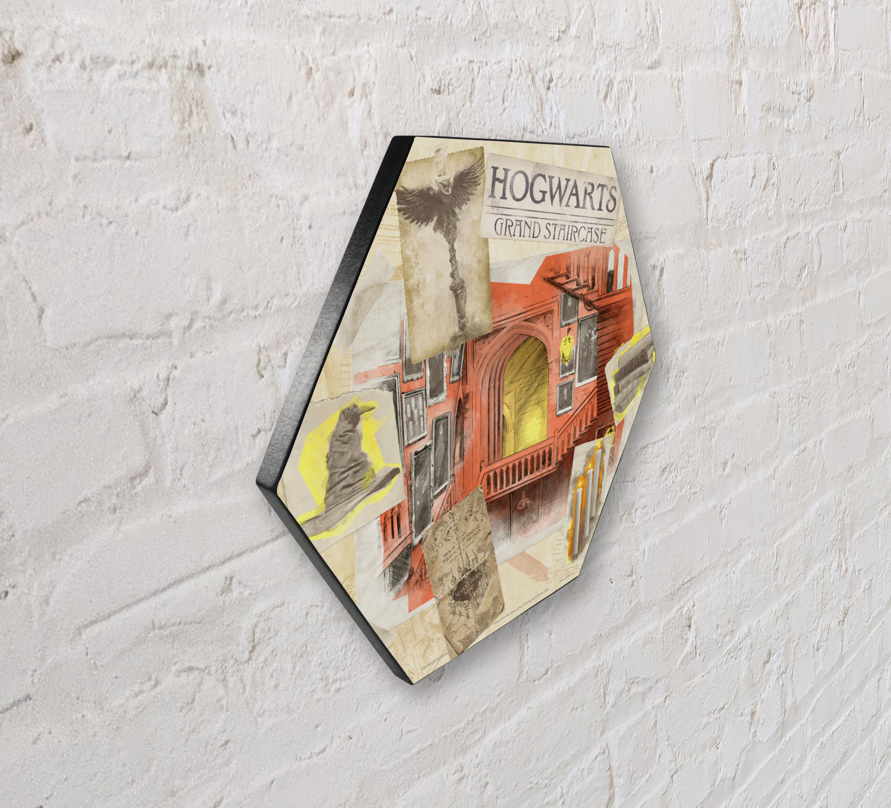 Harry Potter (Hogwarts Grand Staircase) KNEXAGON® Wood Print WPHEX5688HPPL