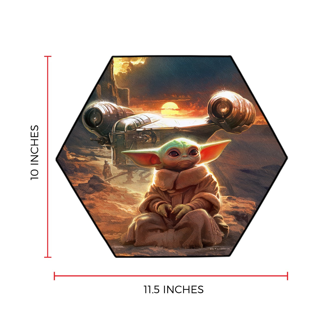Star Wars (The Foundling's Journey by Brian Rood) KNEXAGON™ Wood Print WPHEX5837