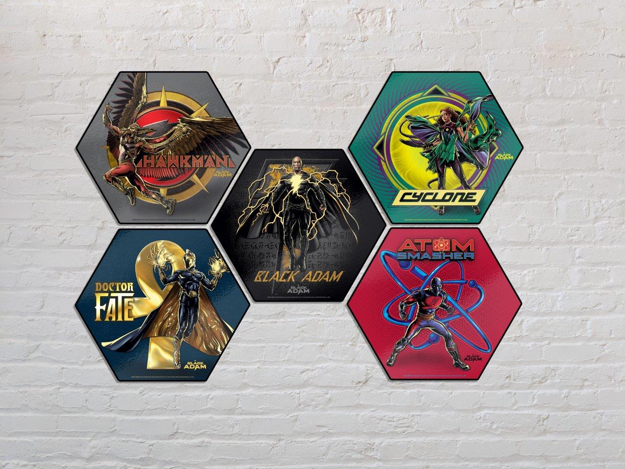 Black Adam (Cyclone) KNEXAGON® Wood Print WPHEX5874