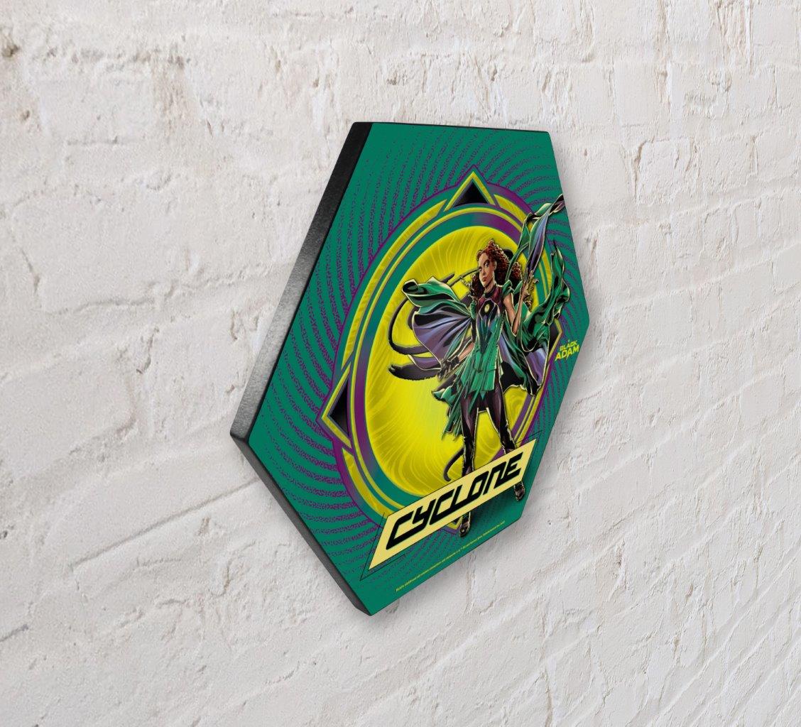 Black Adam (Cyclone) KNEXAGON® Wood Print WPHEX5874