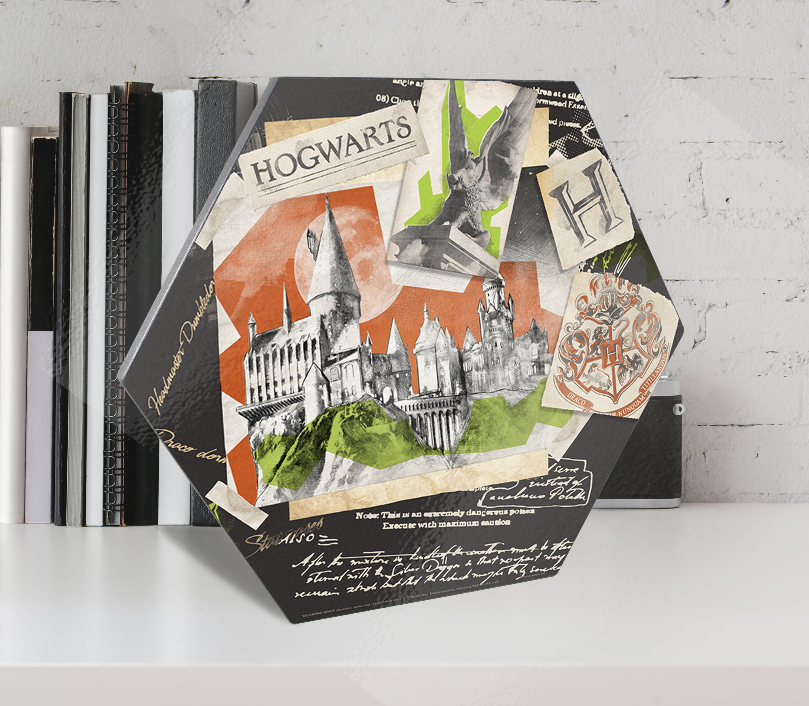 Harry Potter (Hogwarts Collage) KNEXAGON® Wood Print WPHEX5961HPPL
