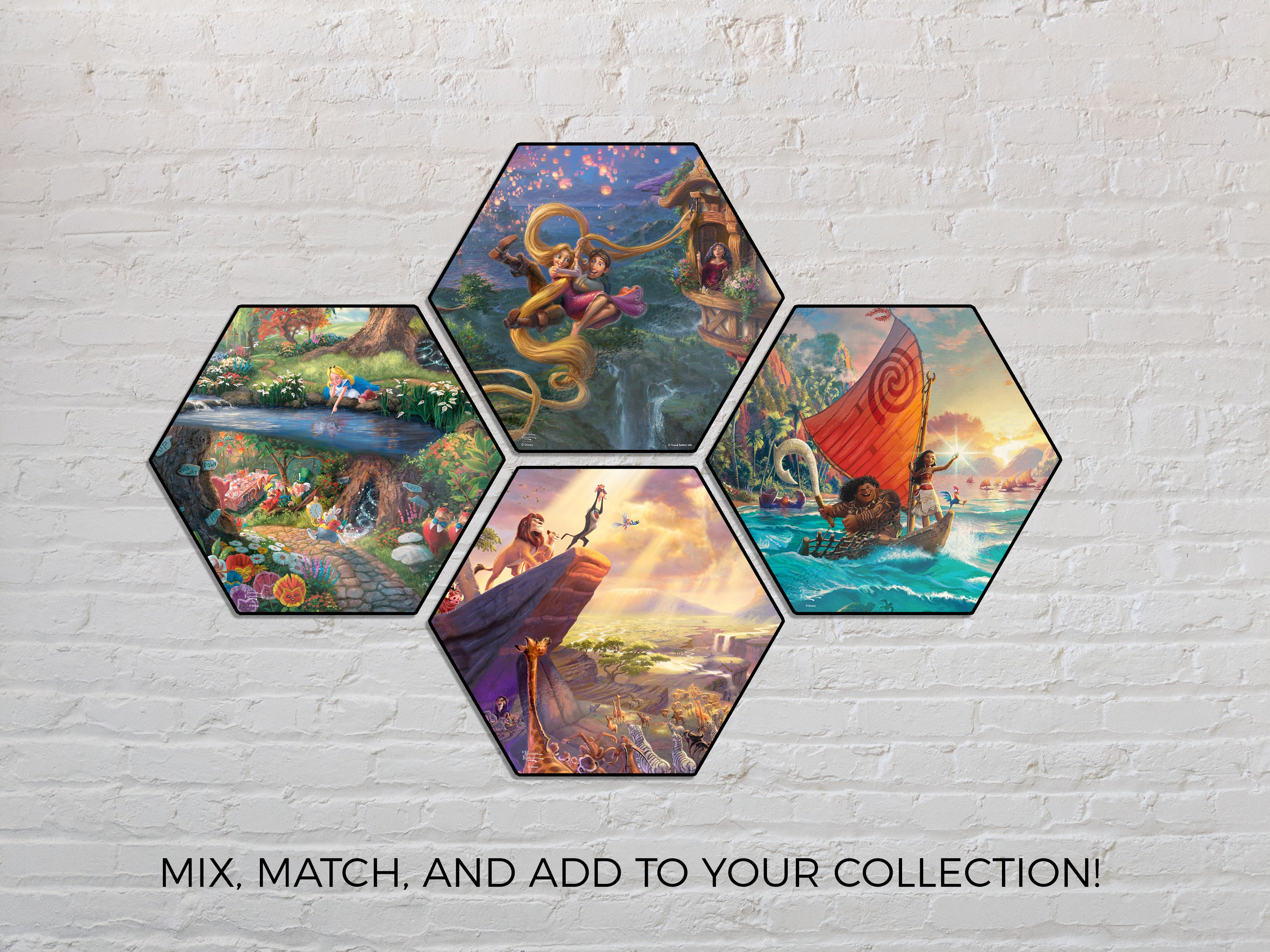 Disney (Moana) KNEXAGON® Wood Print WPHEX6000