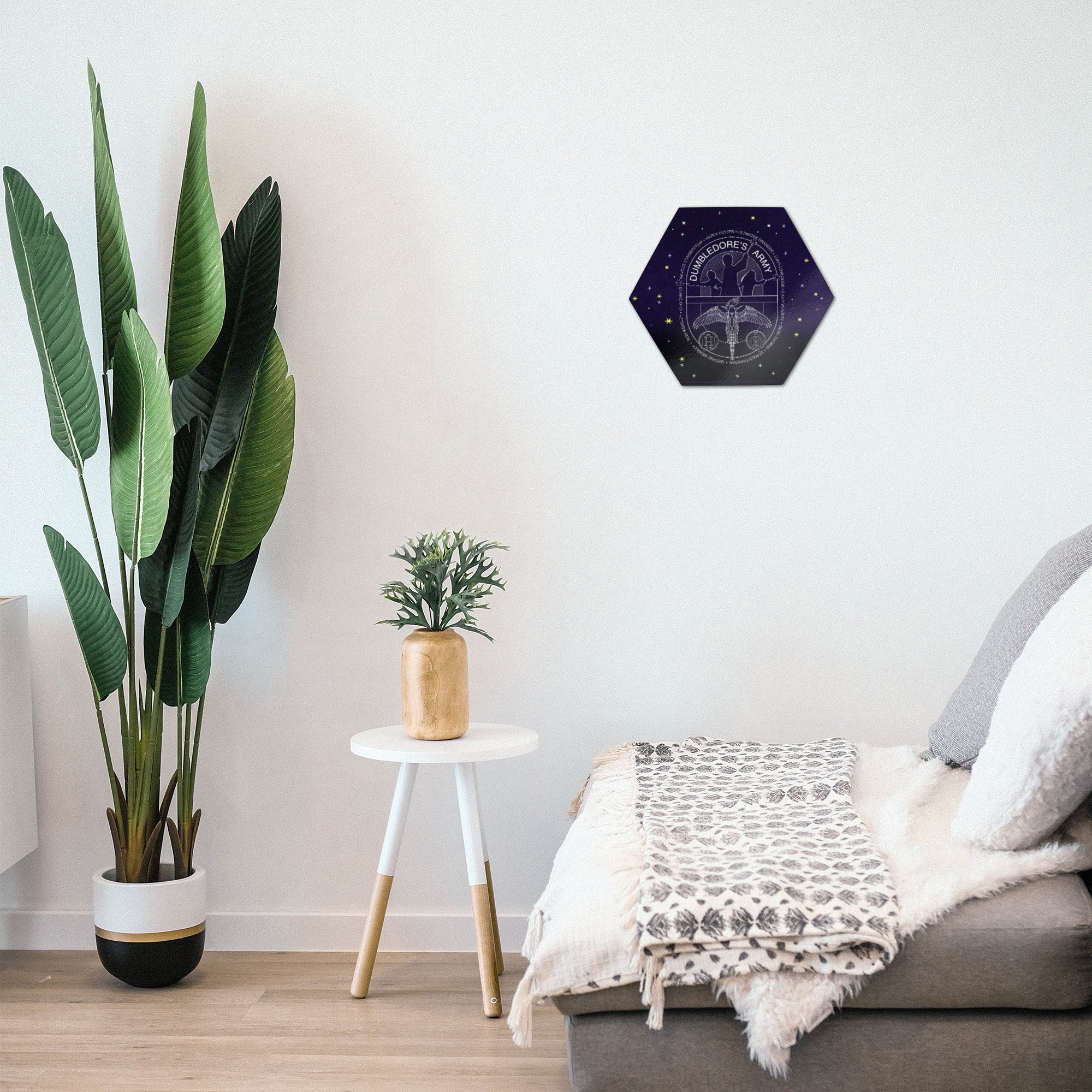 Harry Potter (Dumbledores Army - Artifact Constellation) KNEXAGON® Wood Print WPHEX6044HPAR