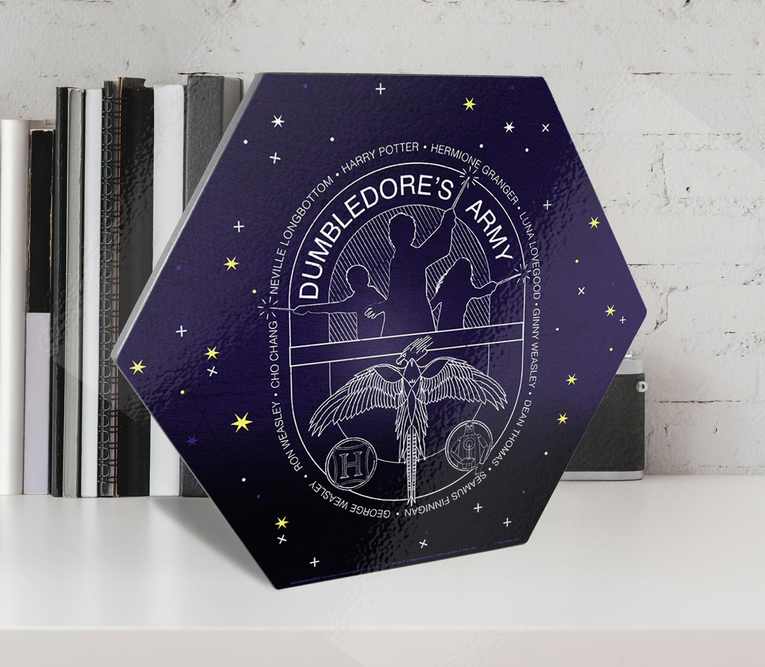 Harry Potter (Dumbledores Army - Artifact Constellation) KNEXAGON® Wood Print WPHEX6044HPAR