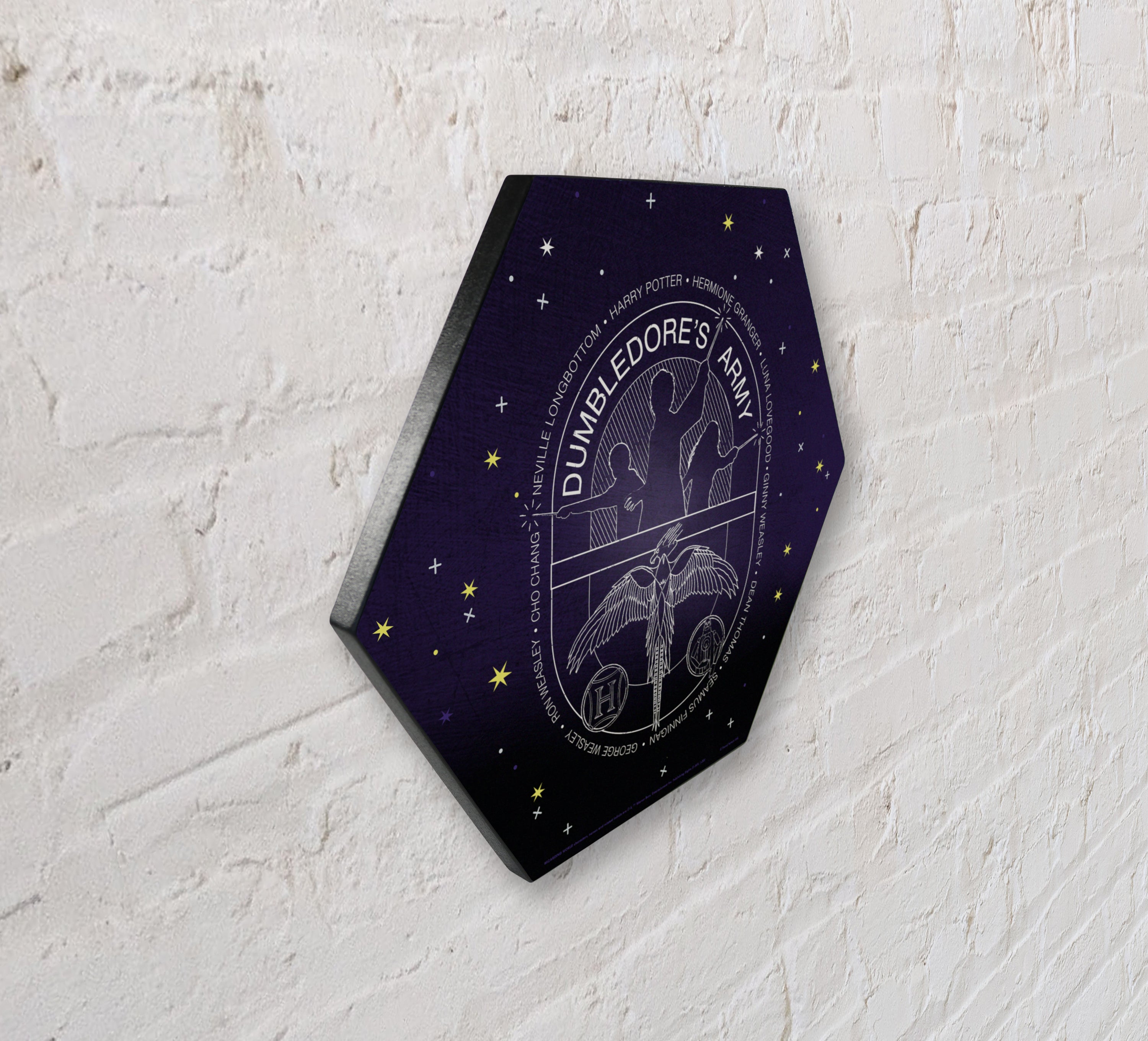 Harry Potter (Dumbledores Army - Artifact Constellation) KNEXAGON® Wood Print WPHEX6044HPAR