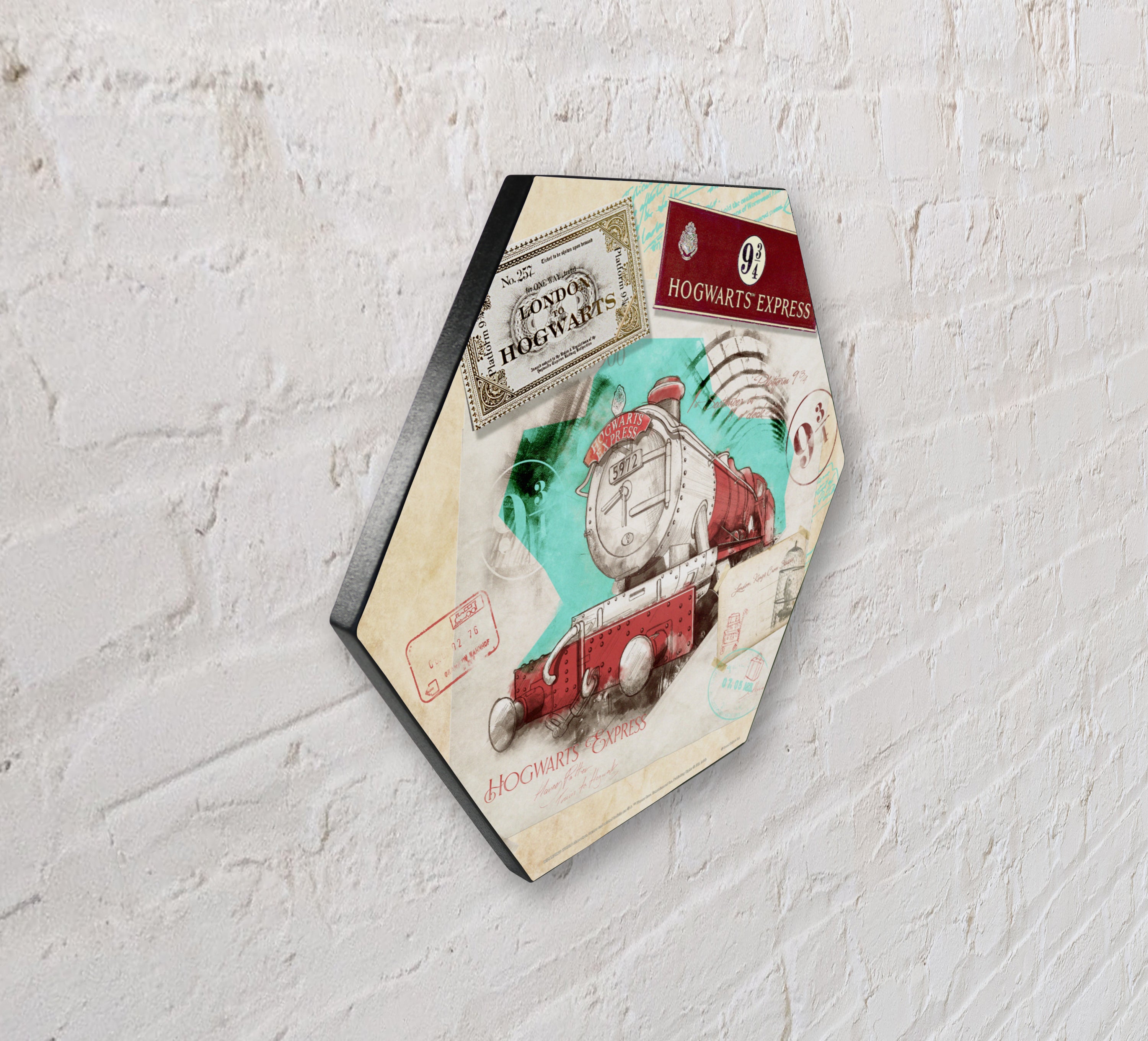 Harry Potter (Hogwarts Express) KNEXAGON® Wood Print WPHEX6070HPPL