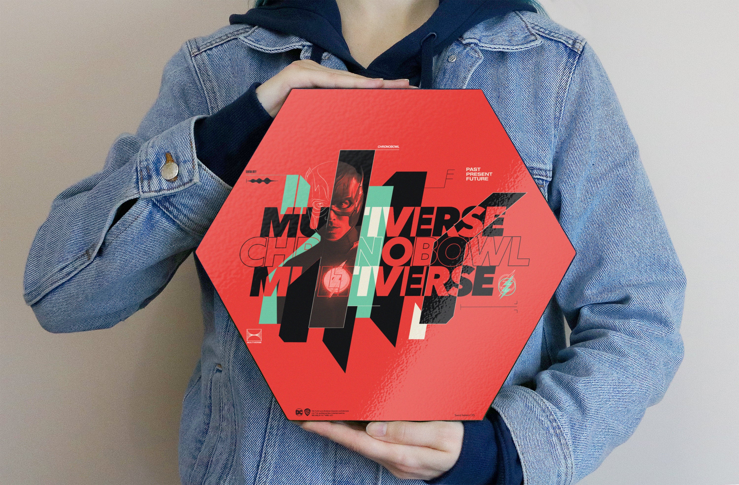 The Flash (Multiverse) KNEXAGON® Wood Print WPHEX6206