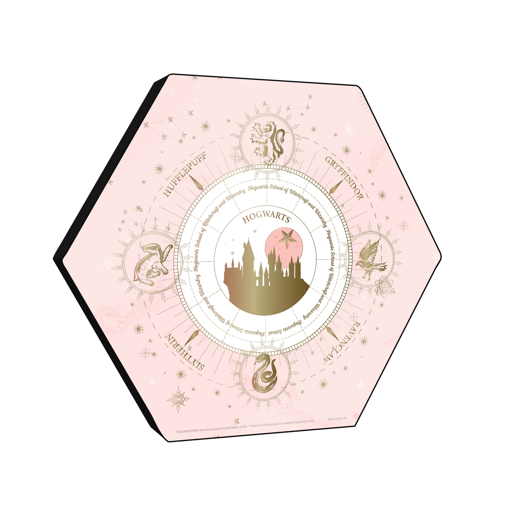 Harry Potter (Constellation - Hogwarts) KNEXAGON® Wood Print WPHEX6311HPCS