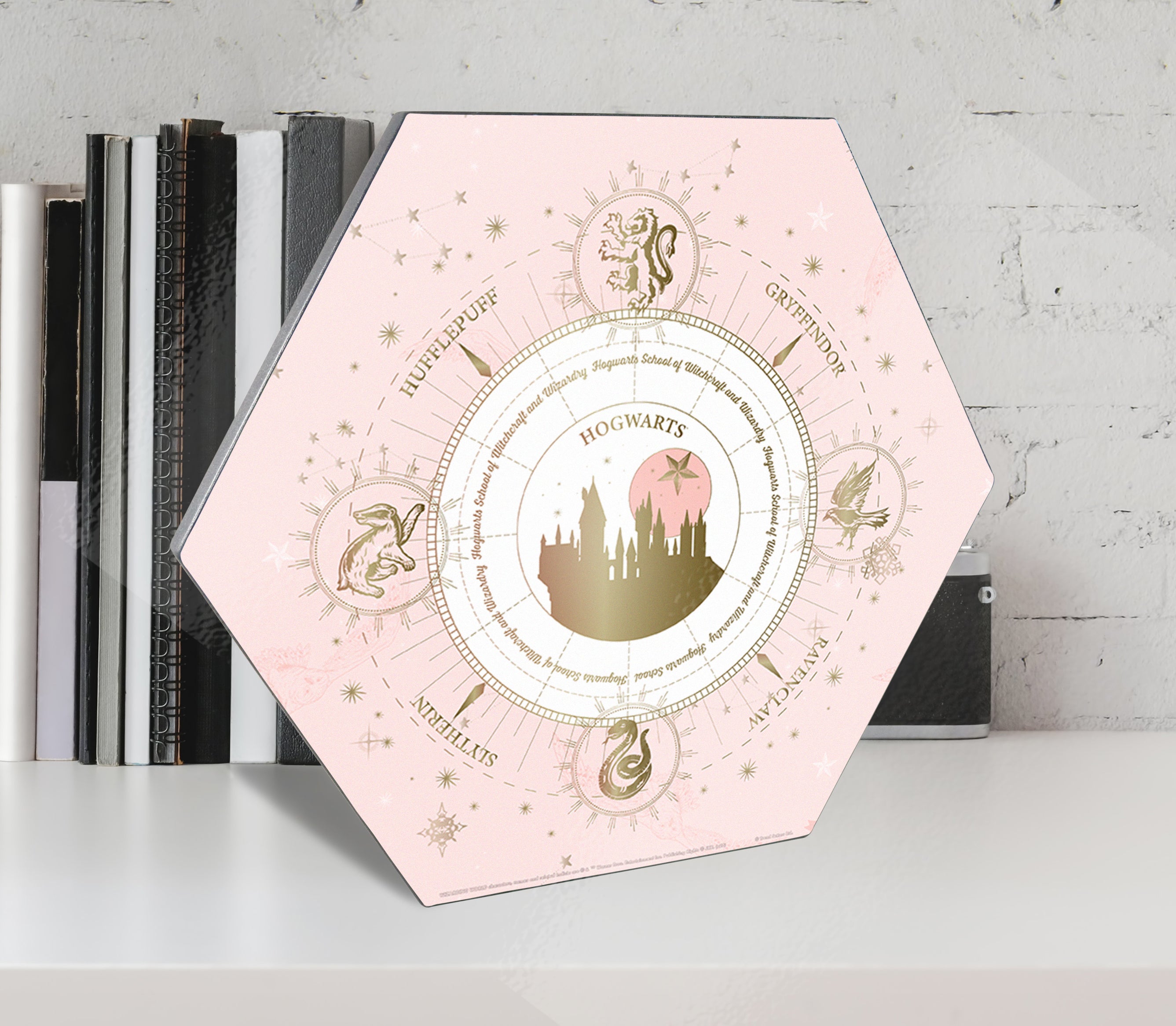 Harry Potter (Constellation - Hogwarts) KNEXAGON® Wood Print WPHEX6311HPCS