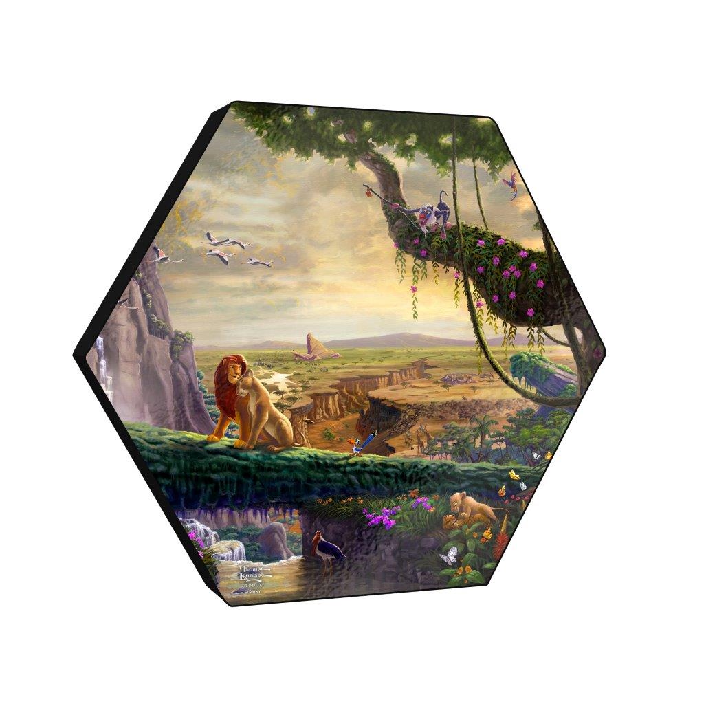 Disney (Lion King Return to Pride Rock) KNEXAGON™ Wood Print WPHEX6393