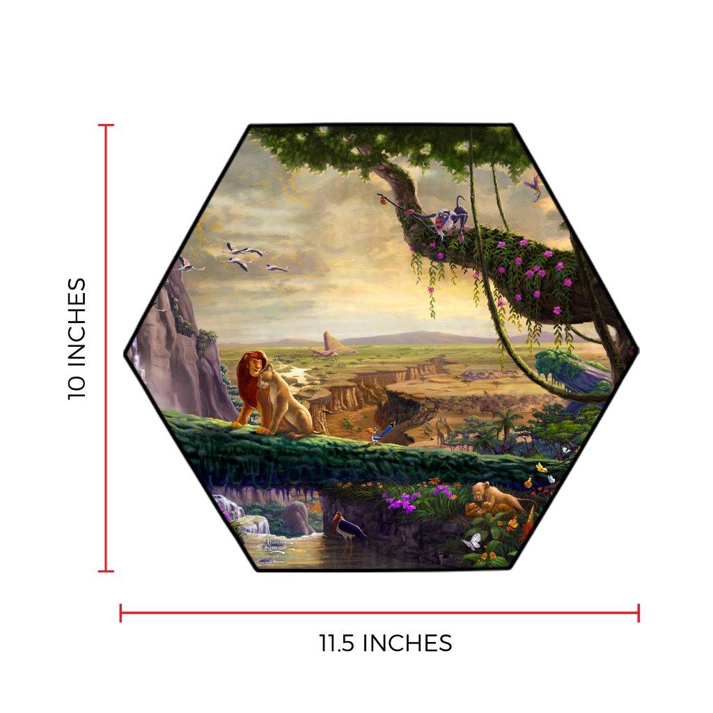 Disney (Lion King Return to Pride Rock) KNEXAGON™ Wood Print WPHEX6393