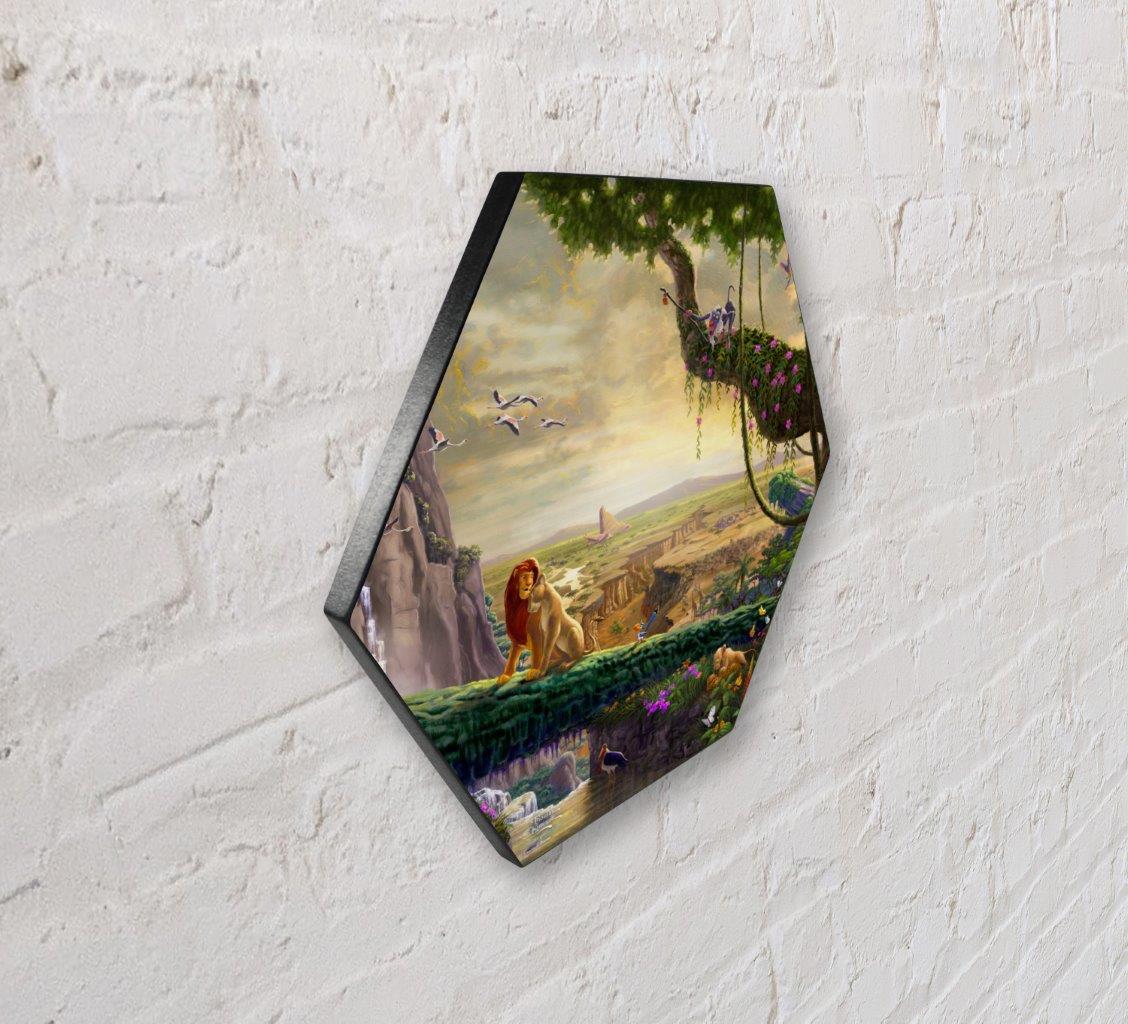 Disney (Lion King Return to Pride Rock) KNEXAGON™ Wood Print WPHEX6393