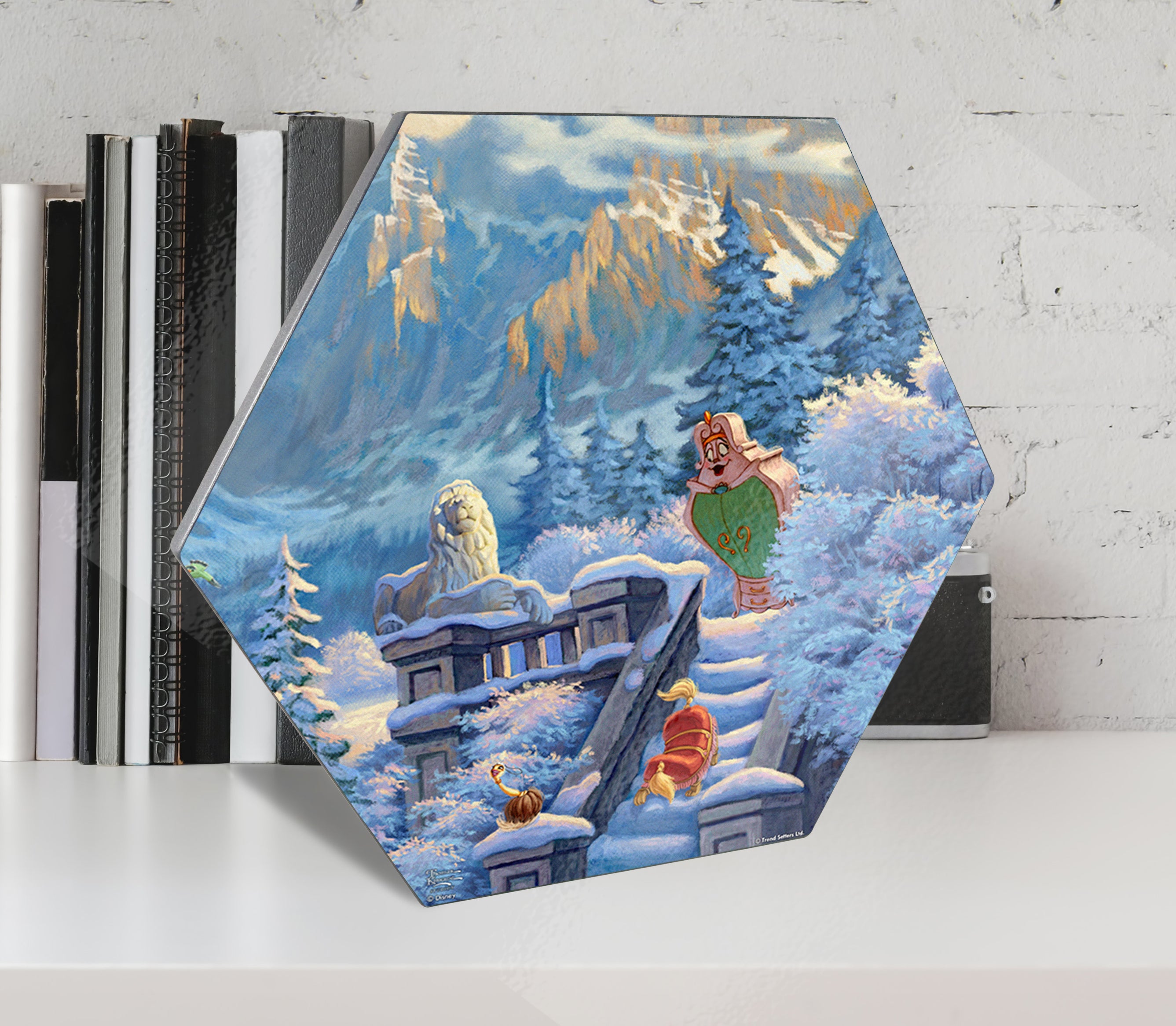 Disney (Beauty and the Beasts Winter Enchantment - Wardrobe, Fifi, Sultan) KNEXAGON® Wood Print WPHEX6538