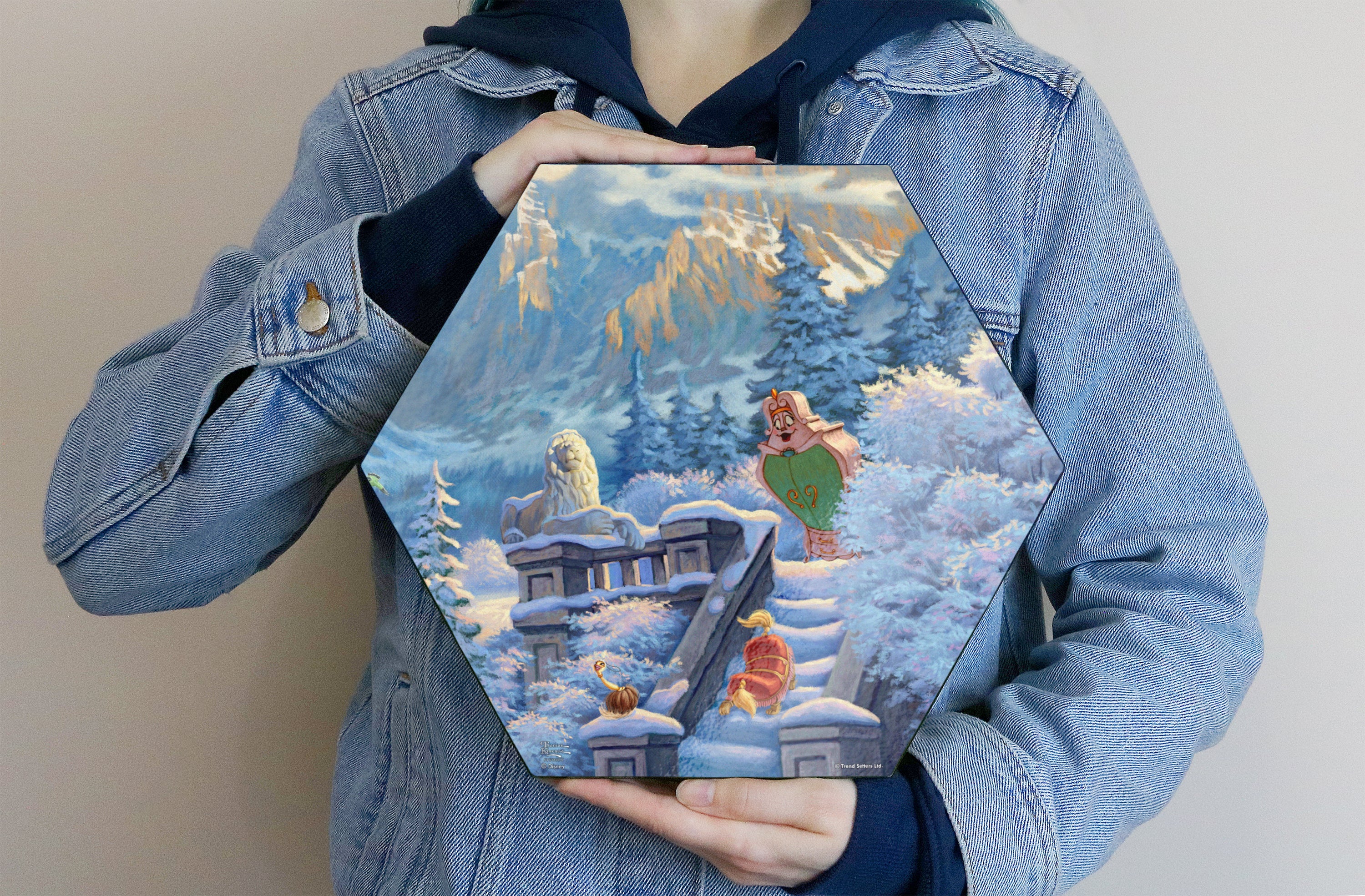 Disney (Beauty and the Beasts Winter Enchantment - Wardrobe, Fifi, Sultan) KNEXAGON® Wood Print WPHEX6538