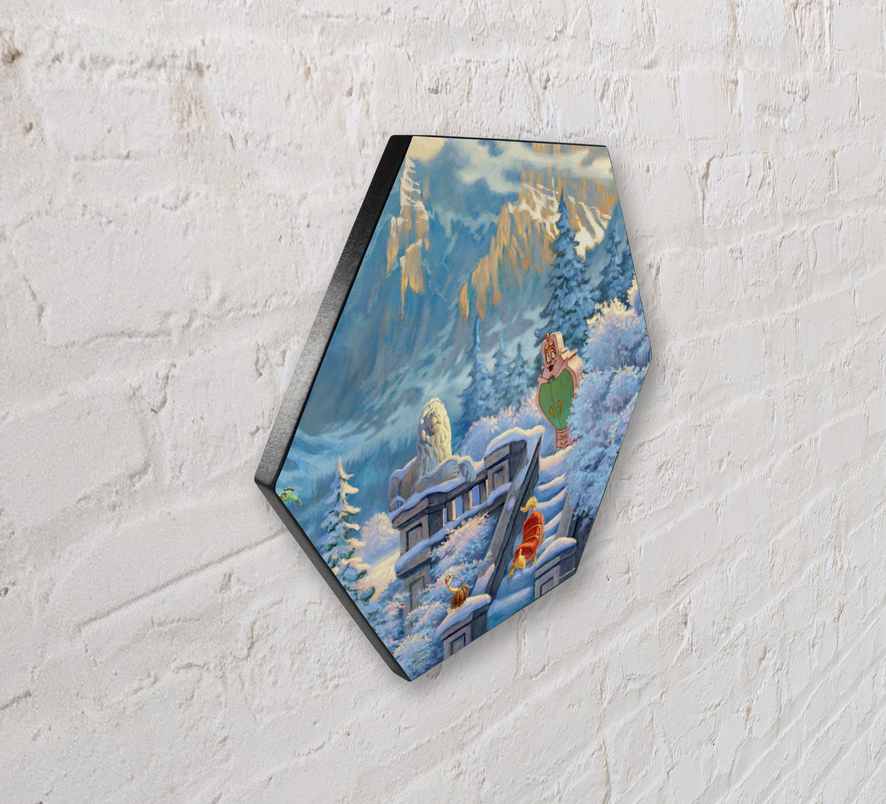 Disney (Beauty and the Beasts Winter Enchantment - Wardrobe, Fifi, Sultan) KNEXAGON® Wood Print WPHEX6538