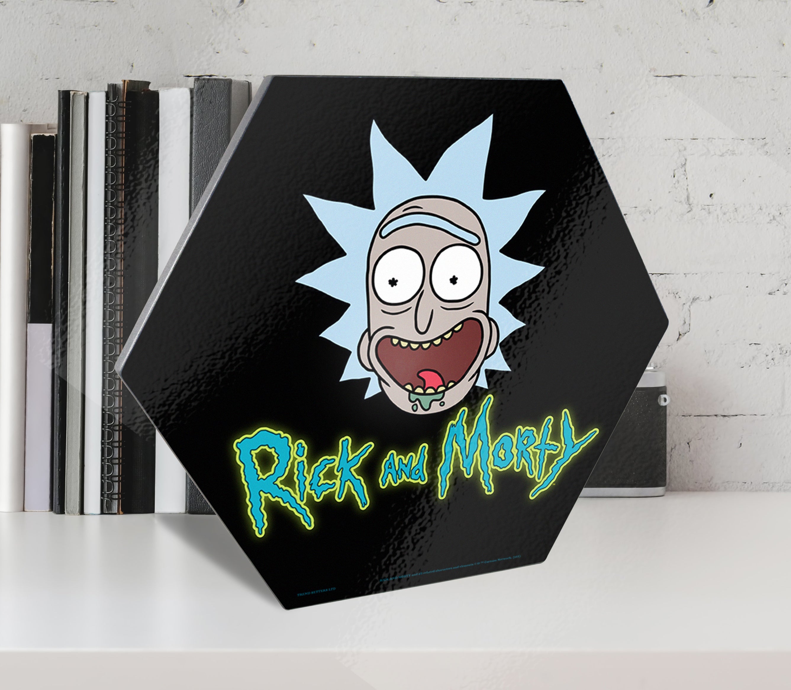Rick and Morty (RICK) KNEXAGON® Wood Print WPHEX6547