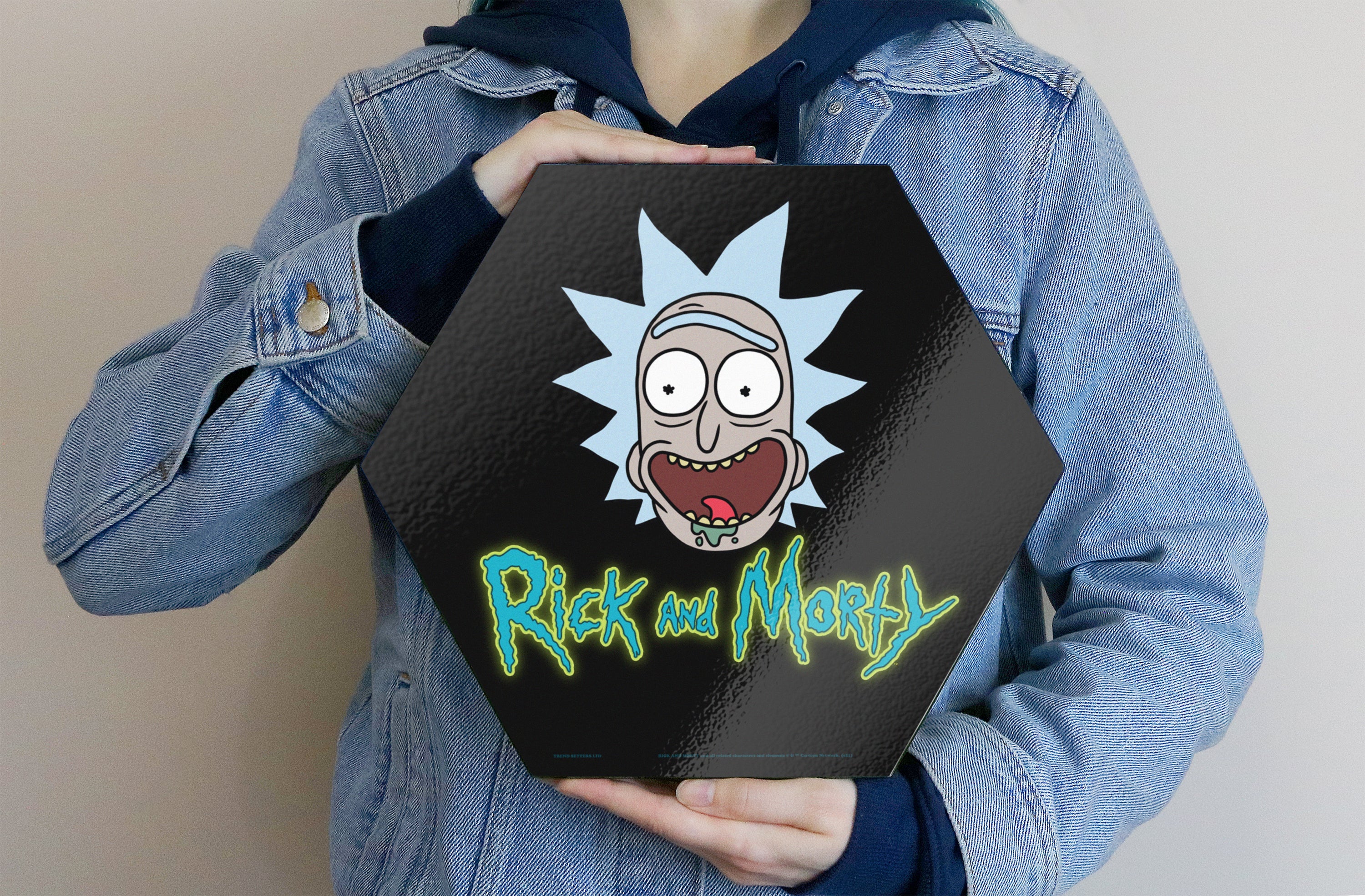Rick and Morty (RICK) KNEXAGON® Wood Print WPHEX6547