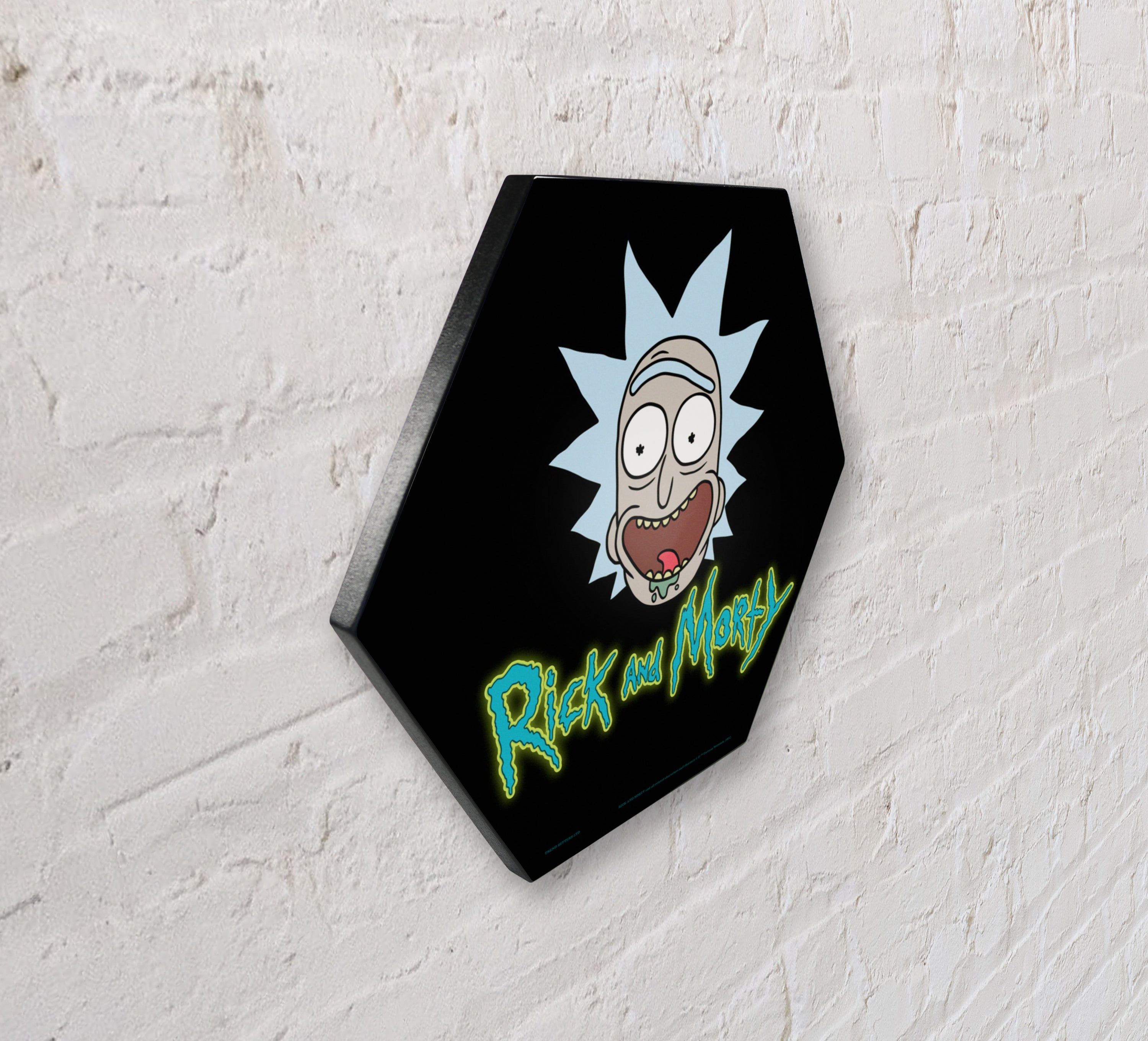Rick and Morty (RICK) KNEXAGON® Wood Print WPHEX6547