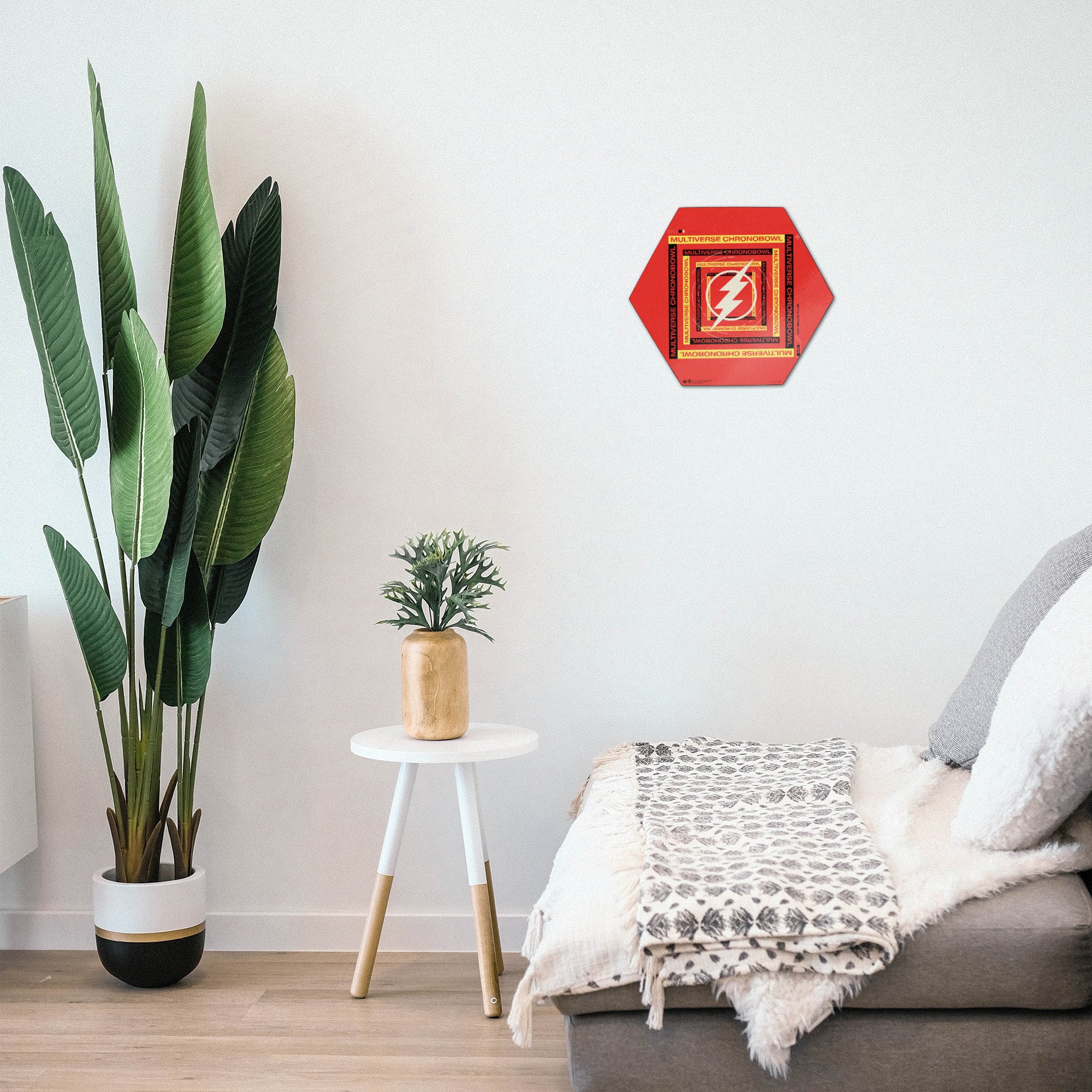 The Flash (Multiverse Chronobowl) KNEXAGON® Wood Print WPHEX6589