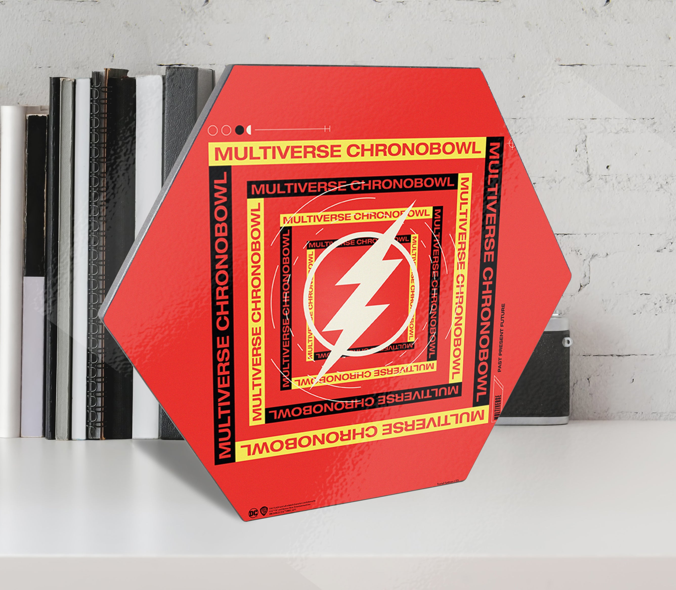 The Flash (Multiverse Chronobowl) KNEXAGON® Wood Print WPHEX6589