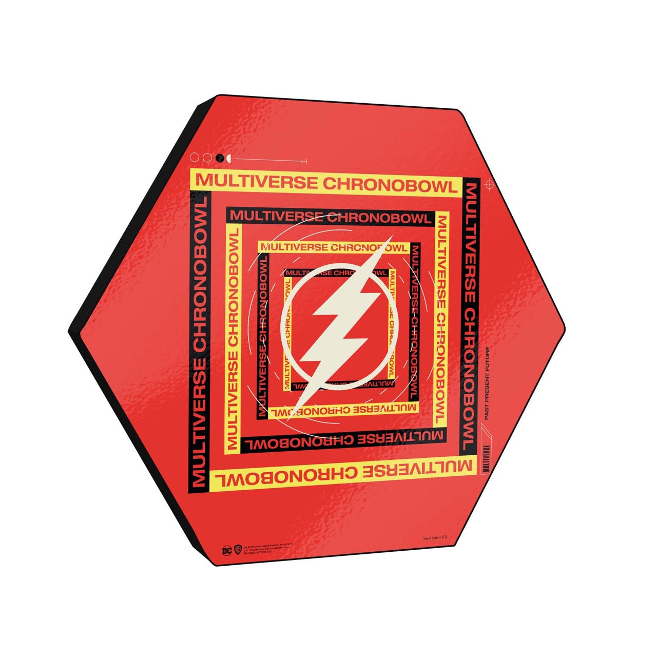 The Flash (Multiverse Chronobowl) KNEXAGON® Wood Print WPHEX6589