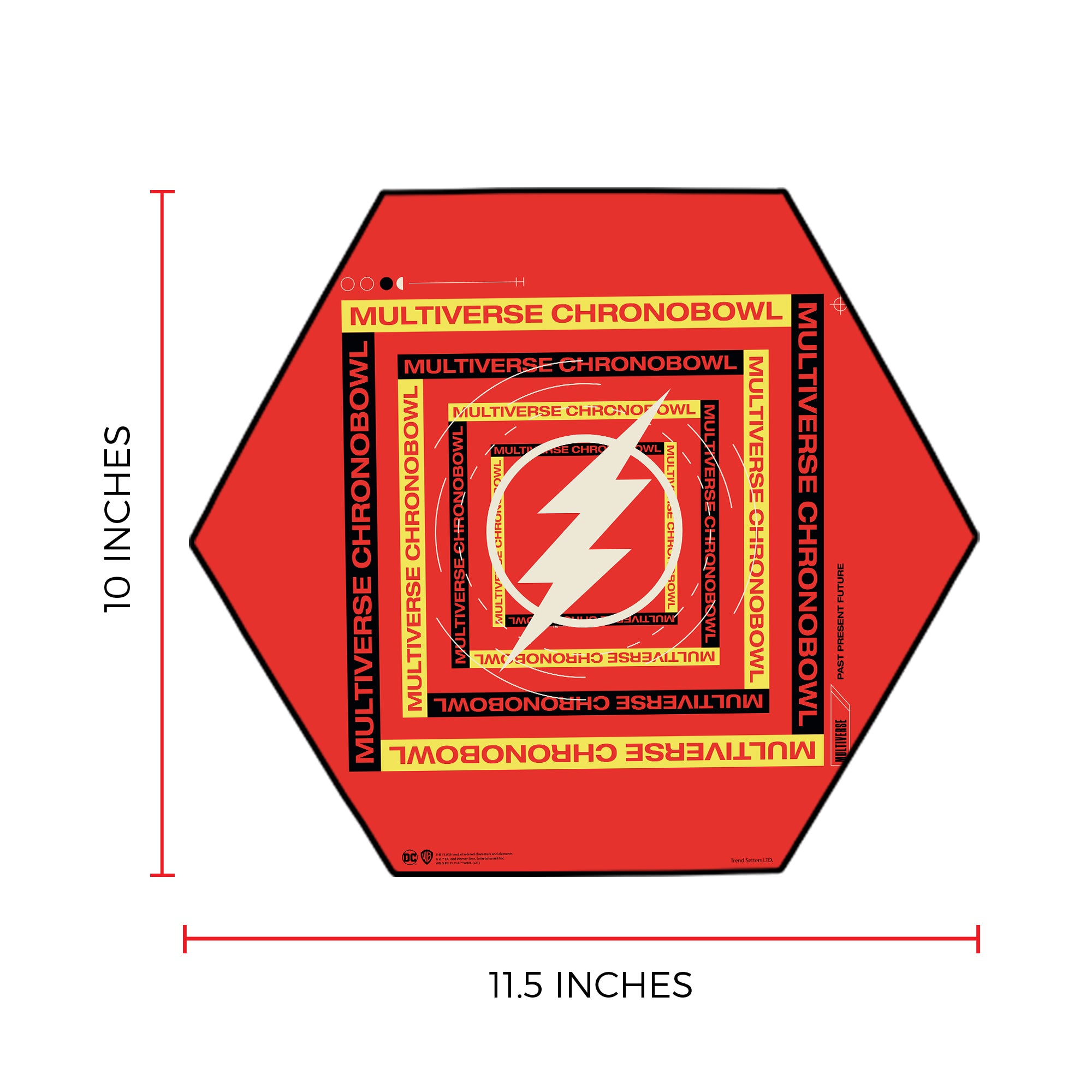 The Flash (Multiverse Chronobowl) KNEXAGON® Wood Print WPHEX6589