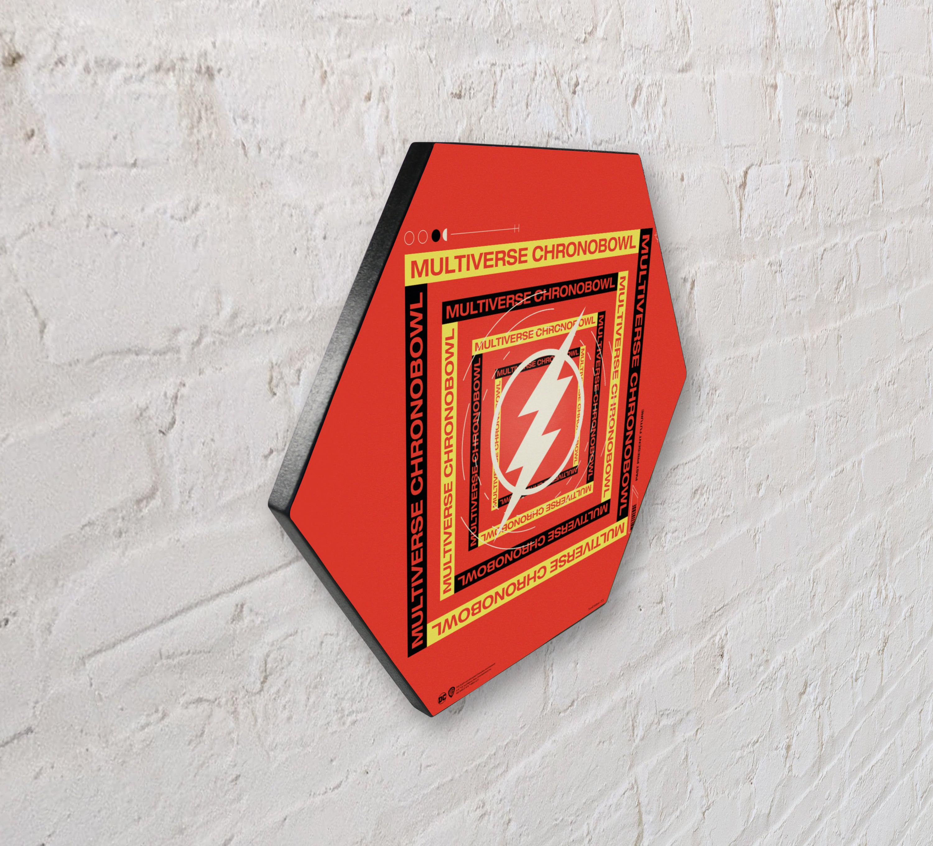 The Flash (Multiverse Chronobowl) KNEXAGON® Wood Print WPHEX6589