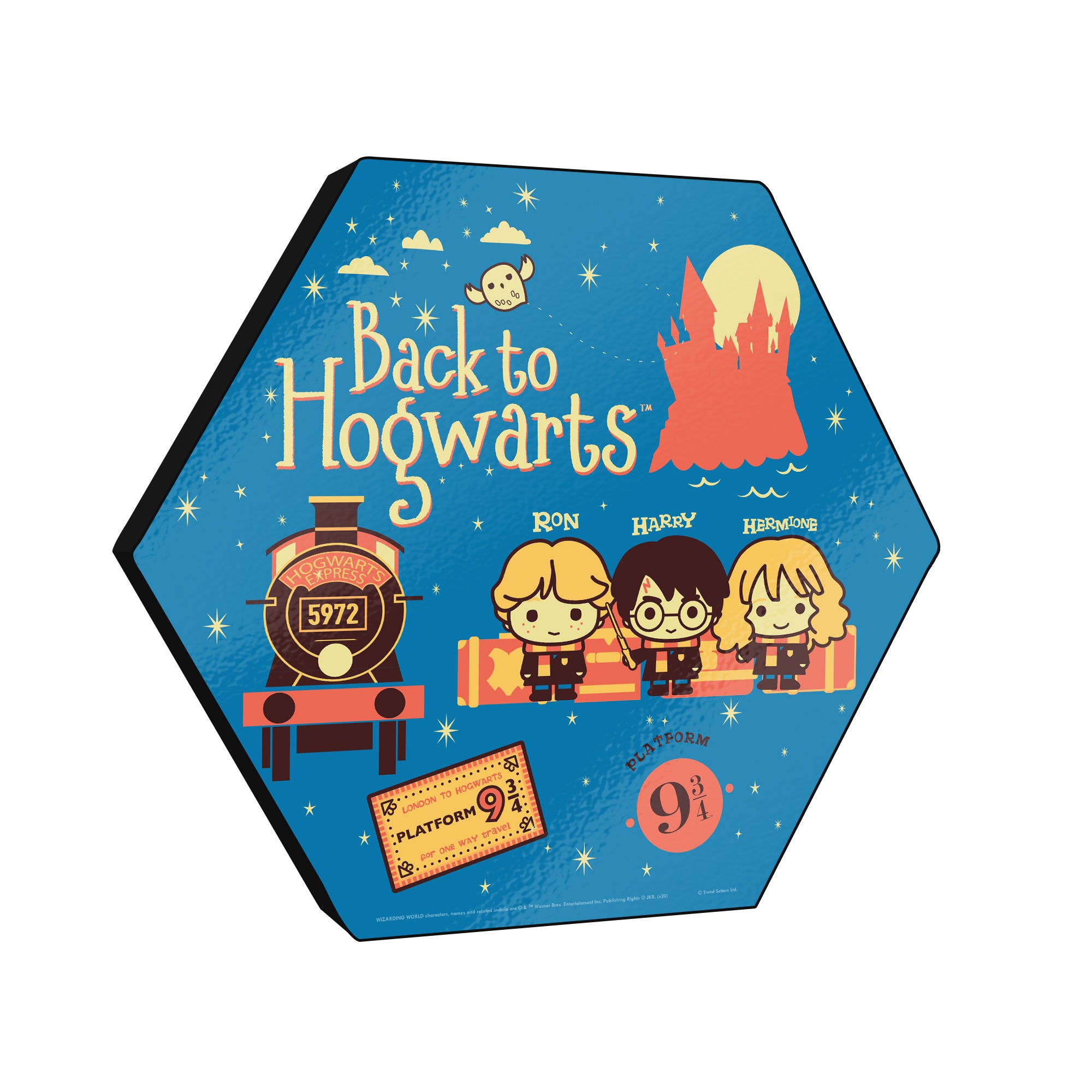 Harry Potter (Back To Hogwarts) KNEXAGON® Wood Print WPHEX6599HPCH