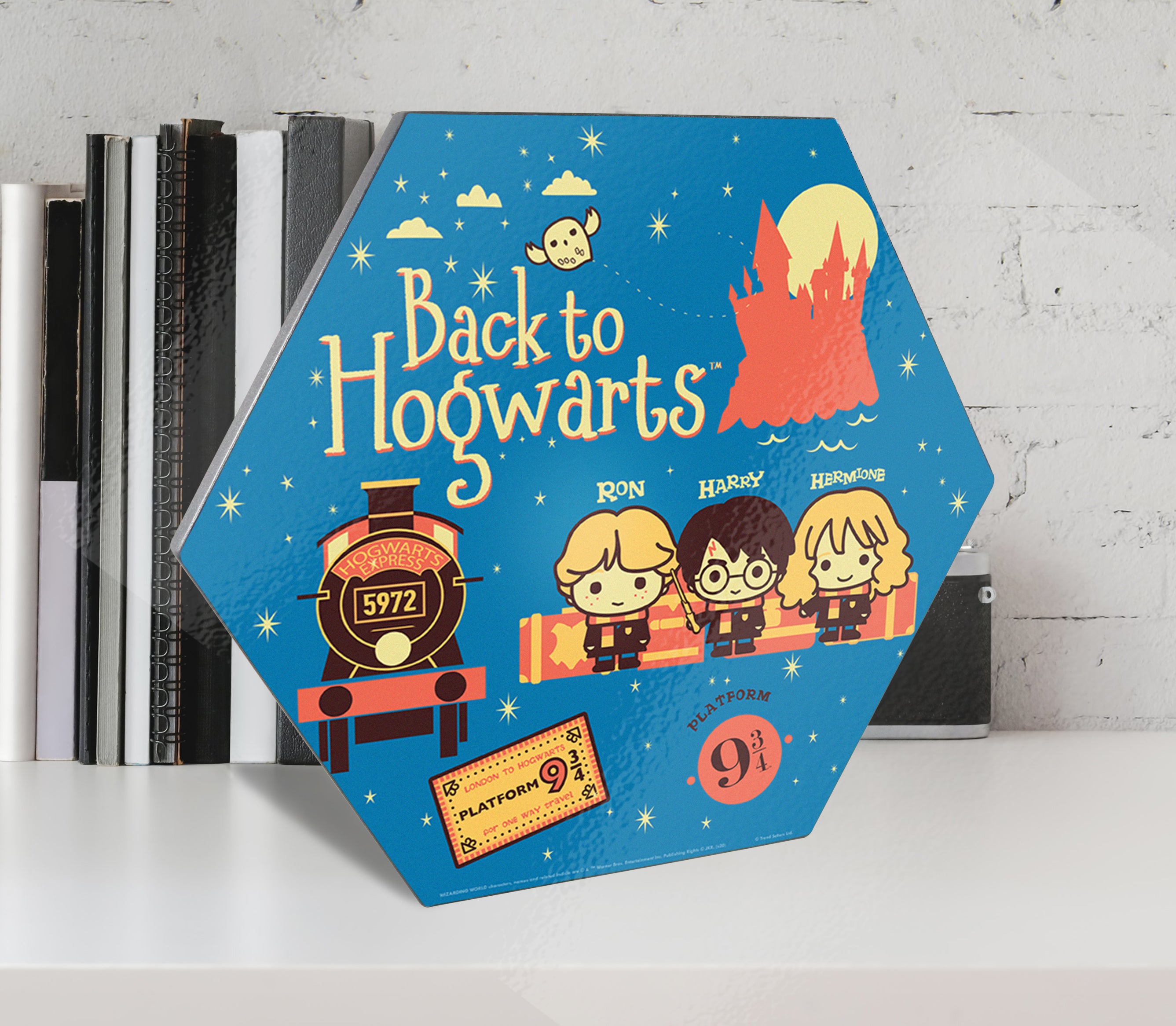 Harry Potter (Back To Hogwarts) KNEXAGON® Wood Print WPHEX6599HPCH