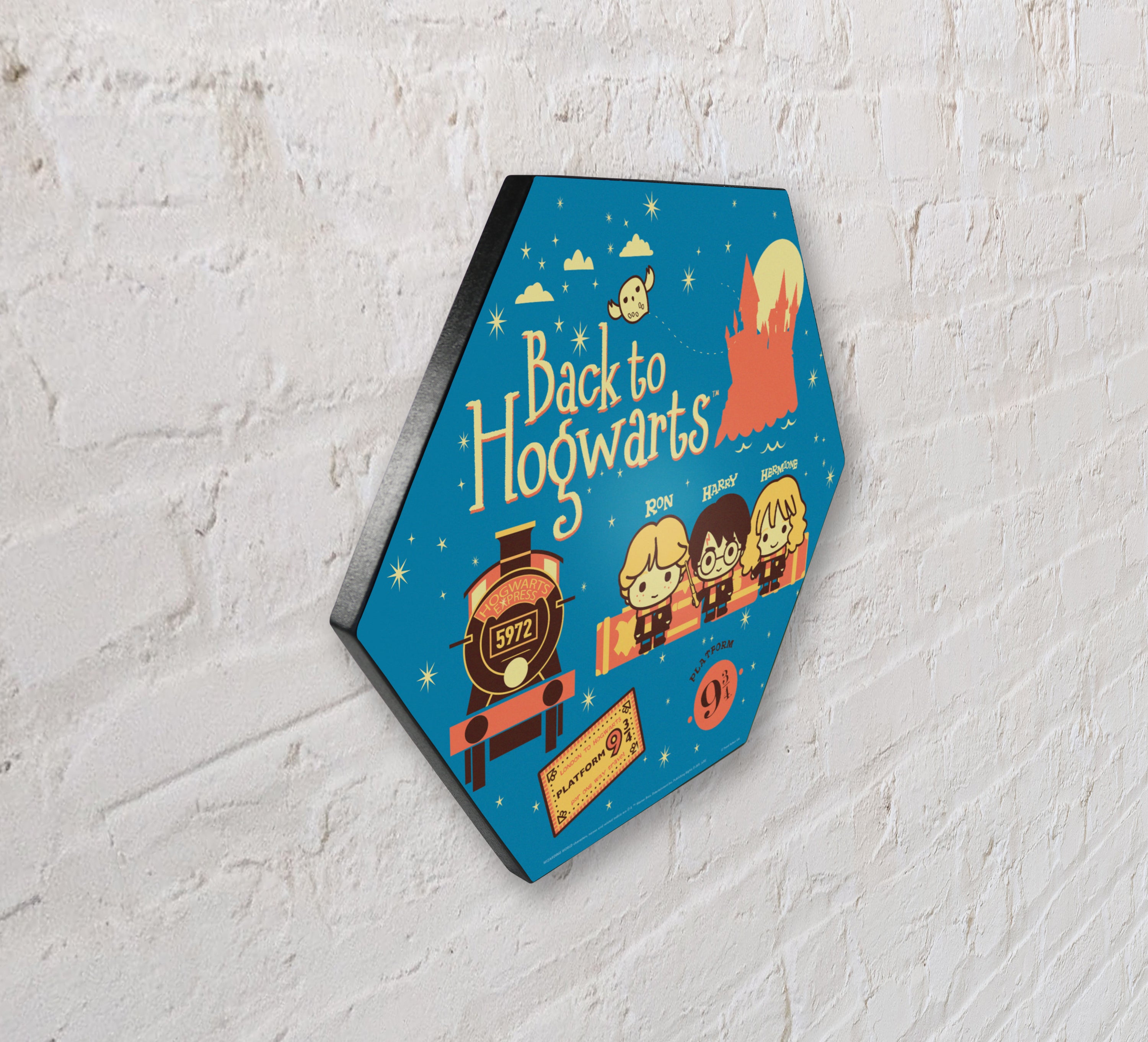 Harry Potter (Back To Hogwarts) KNEXAGON® Wood Print WPHEX6599HPCH