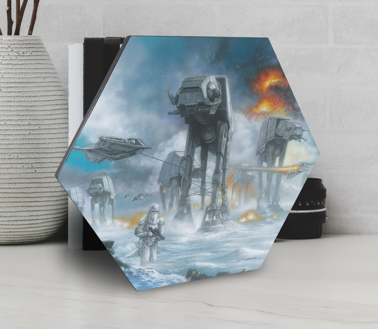 Star Wars (Last Holdout) KNEXAGON™ Wood Print WPHEX6843