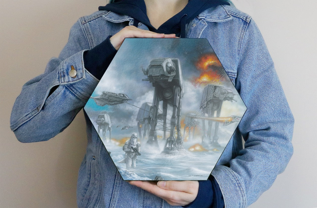 Star Wars (Last Holdout) KNEXAGON™ Wood Print WPHEX6843