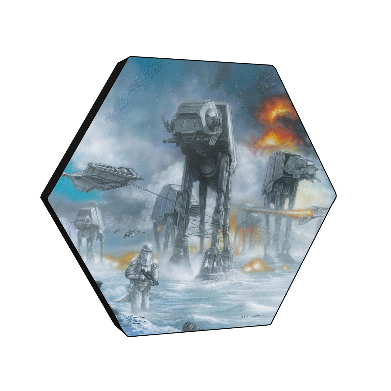 Star Wars (Last Holdout) KNEXAGON™ Wood Print WPHEX6843