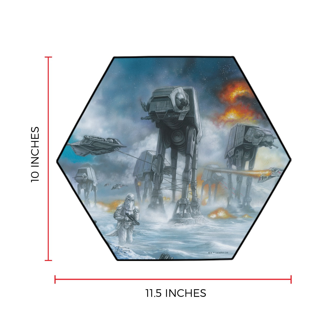 Star Wars (Last Holdout) KNEXAGON™ Wood Print WPHEX6843