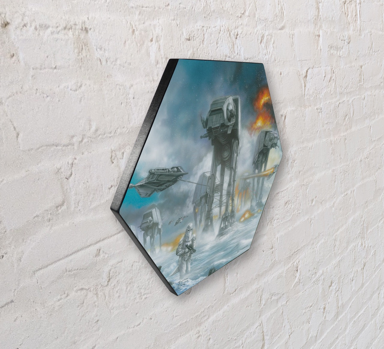 Star Wars (Last Holdout) KNEXAGON™ Wood Print WPHEX6843