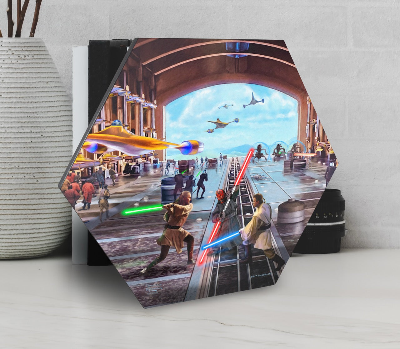 Star Wars (Liberation of Naboo) KNEXAGON® Wood Print WPHEX7032