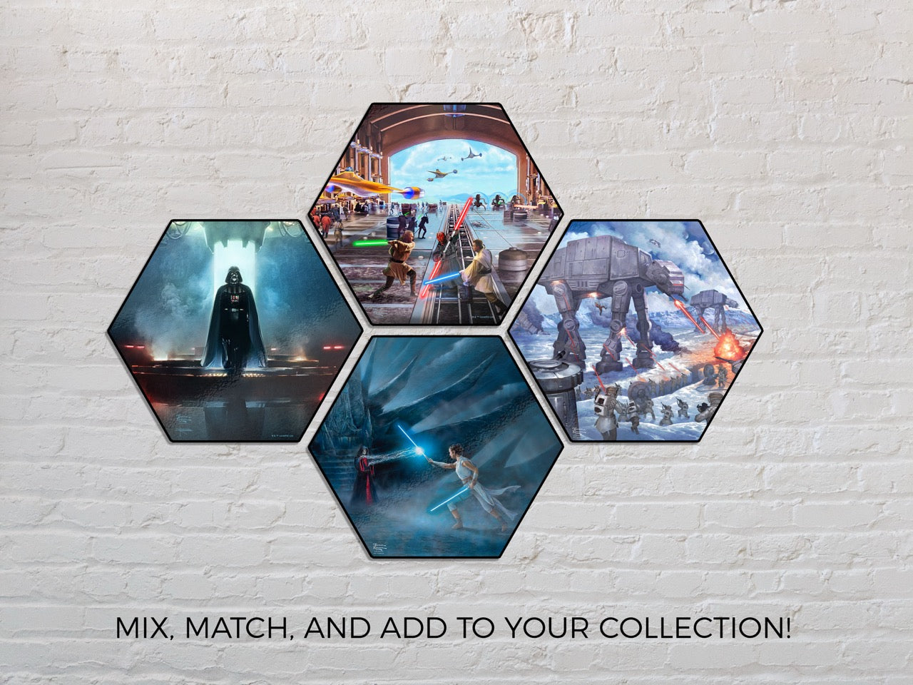 Star Wars (Liberation of Naboo) KNEXAGON® Wood Print WPHEX7032