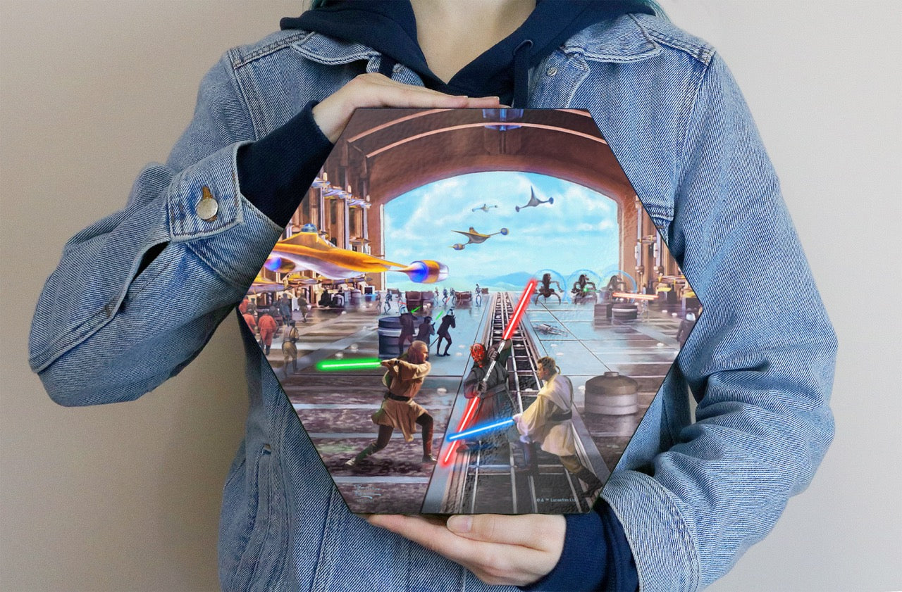 Star Wars (Liberation of Naboo) KNEXAGON® Wood Print WPHEX7032