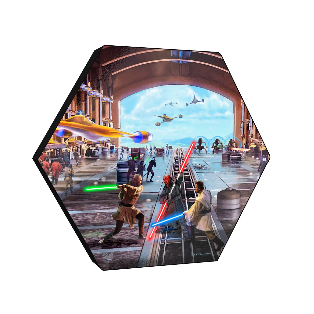 Star Wars (Liberation of Naboo) KNEXAGON® Wood Print WPHEX7032