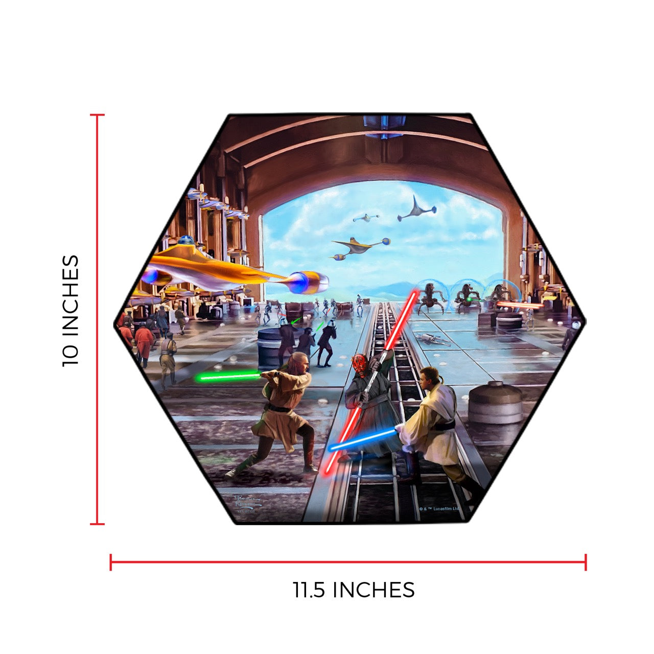 Star Wars (Liberation of Naboo) KNEXAGON® Wood Print WPHEX7032