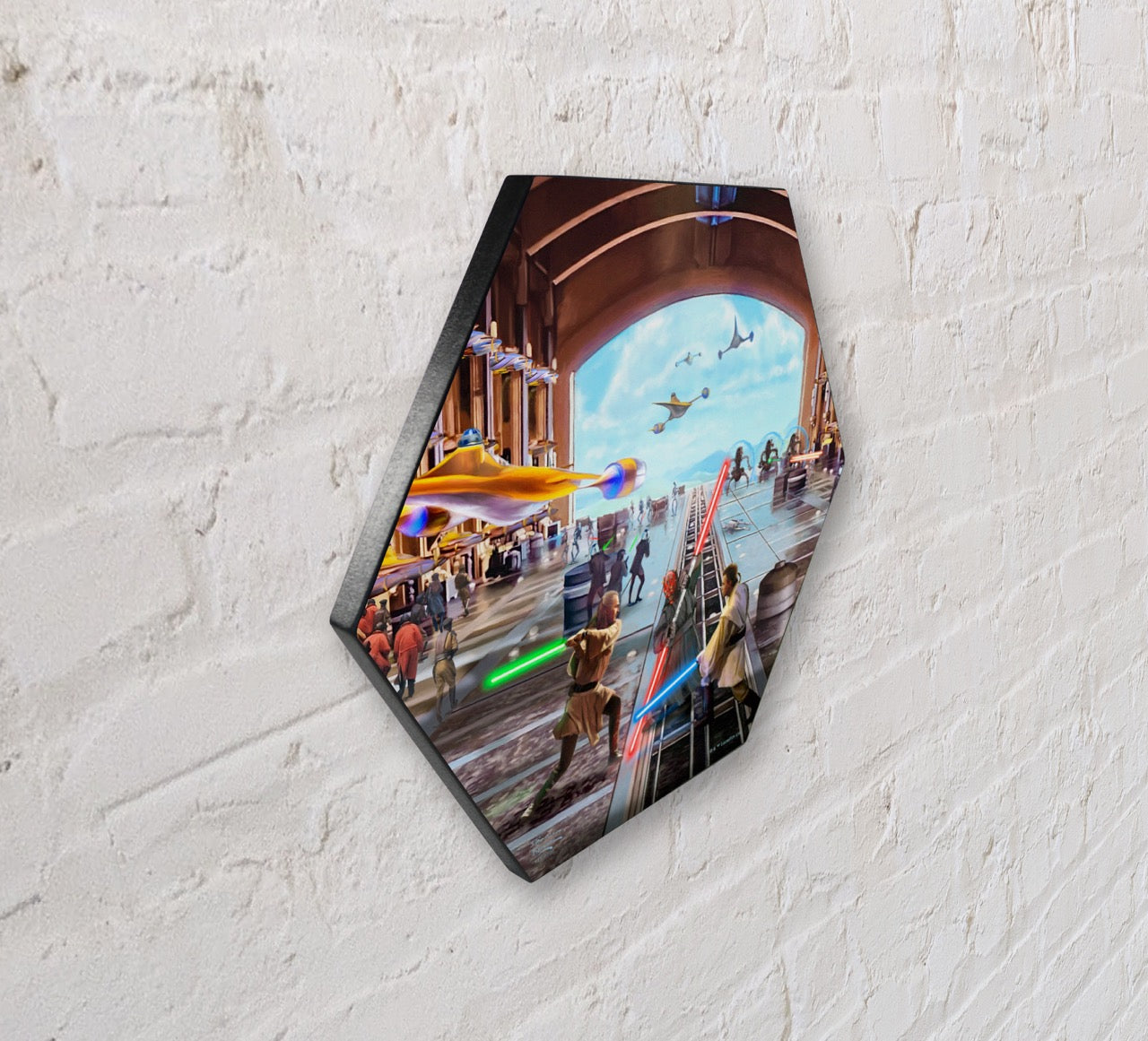 Star Wars (Liberation of Naboo) KNEXAGON® Wood Print WPHEX7032