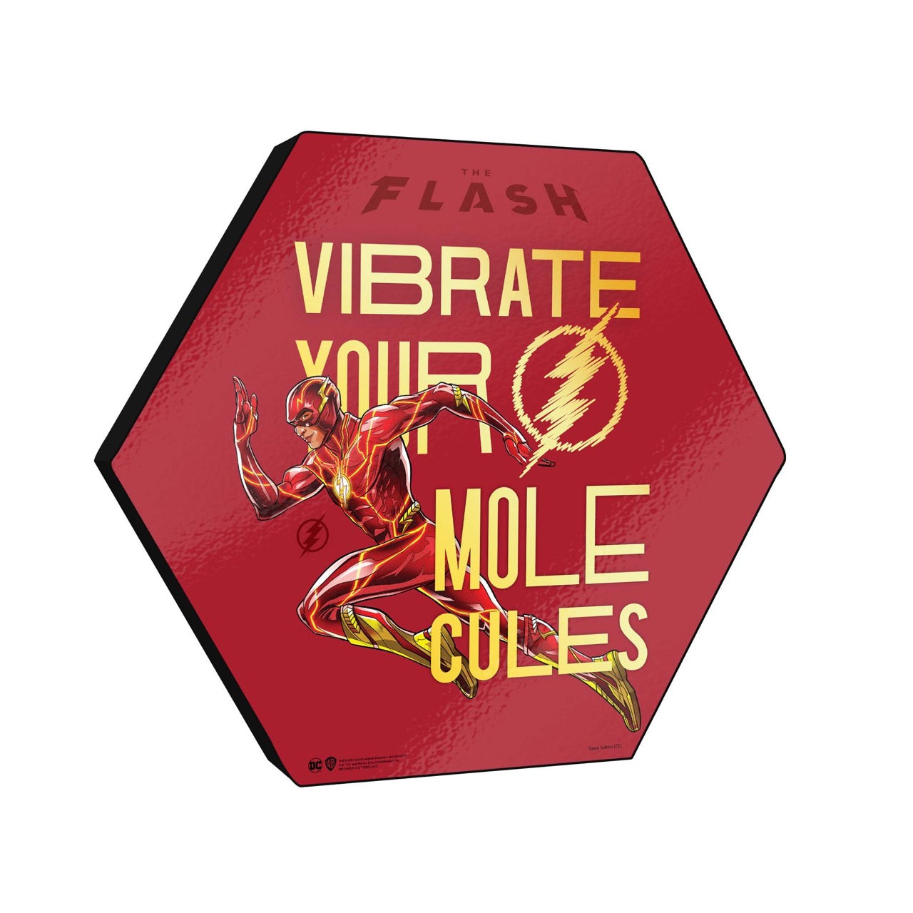 The Flash (Vibrate Your Molecules) KNEXAGON® Wood Print WPHEX7079