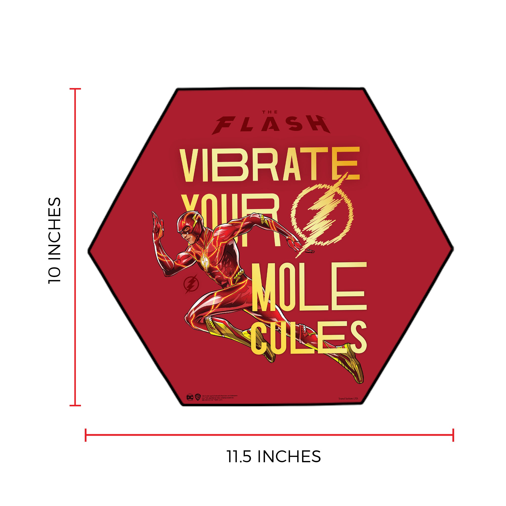 The Flash (Vibrate Your Molecules) KNEXAGON® Wood Print WPHEX7079