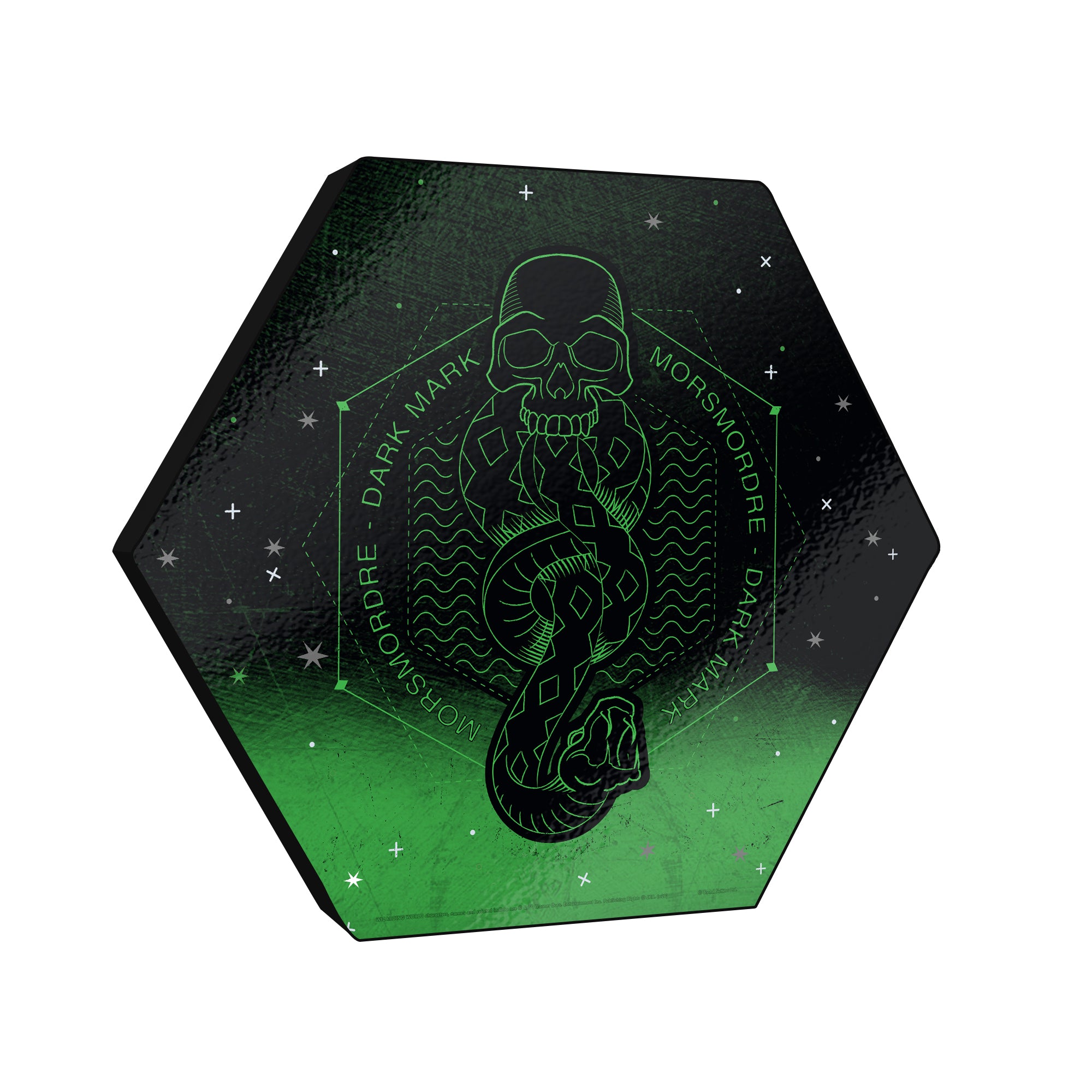 Harry Potter (Dark Mark - Artifact Constellation) KNEXAGON® Wood Print WPHEX7083HPAR