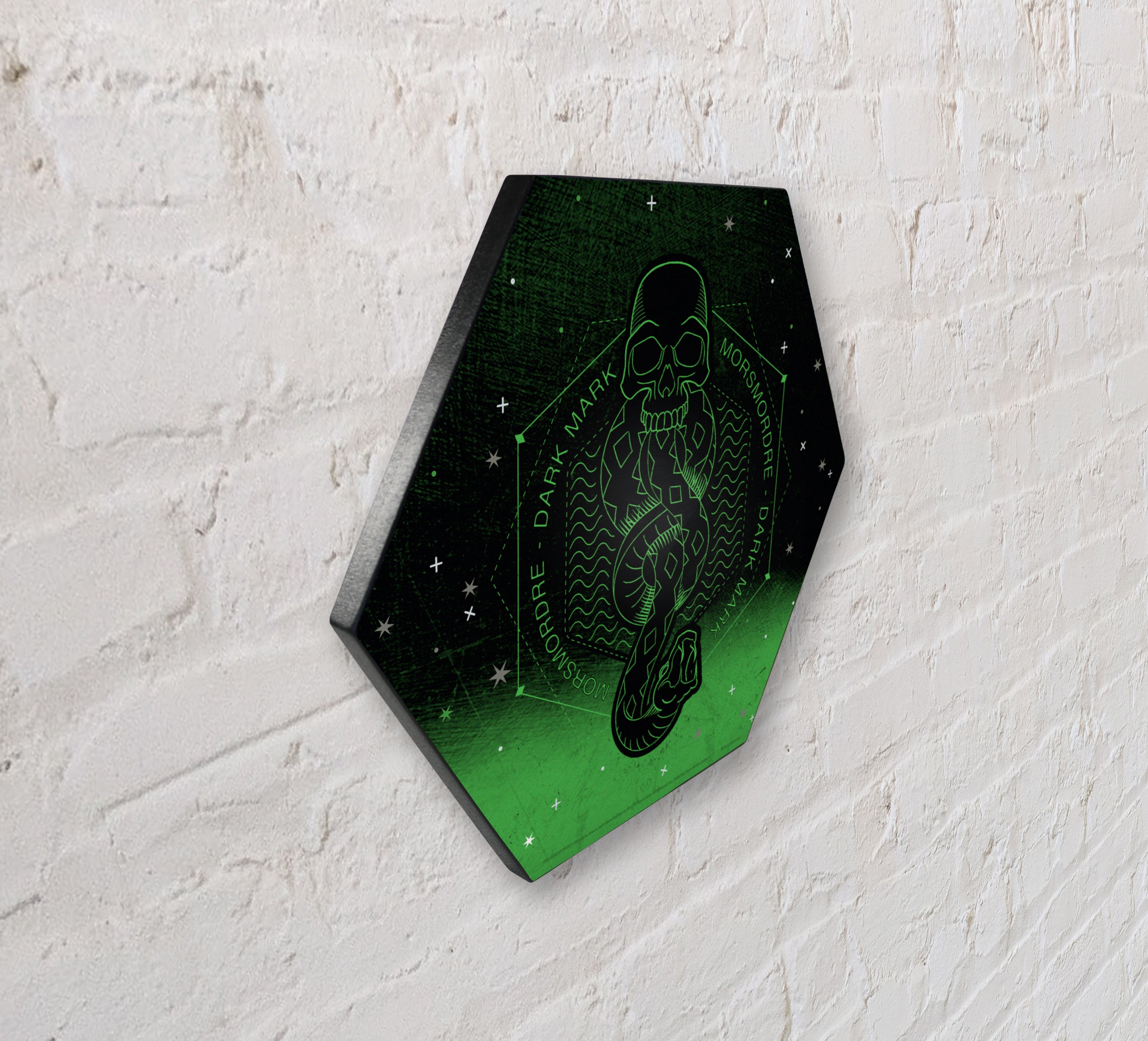 Harry Potter (Dark Mark - Artifact Constellation) KNEXAGON® Wood Print WPHEX7083HPAR