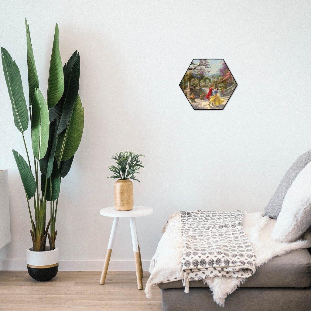 Disney (Snow White Dancing in the Sunlight) KNEXAGON™ Wood Print WPHEX7181